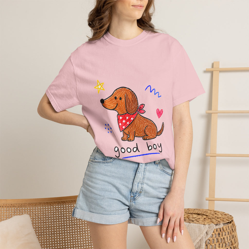 PawJoy Dachshund Good Boy Crayon Tee