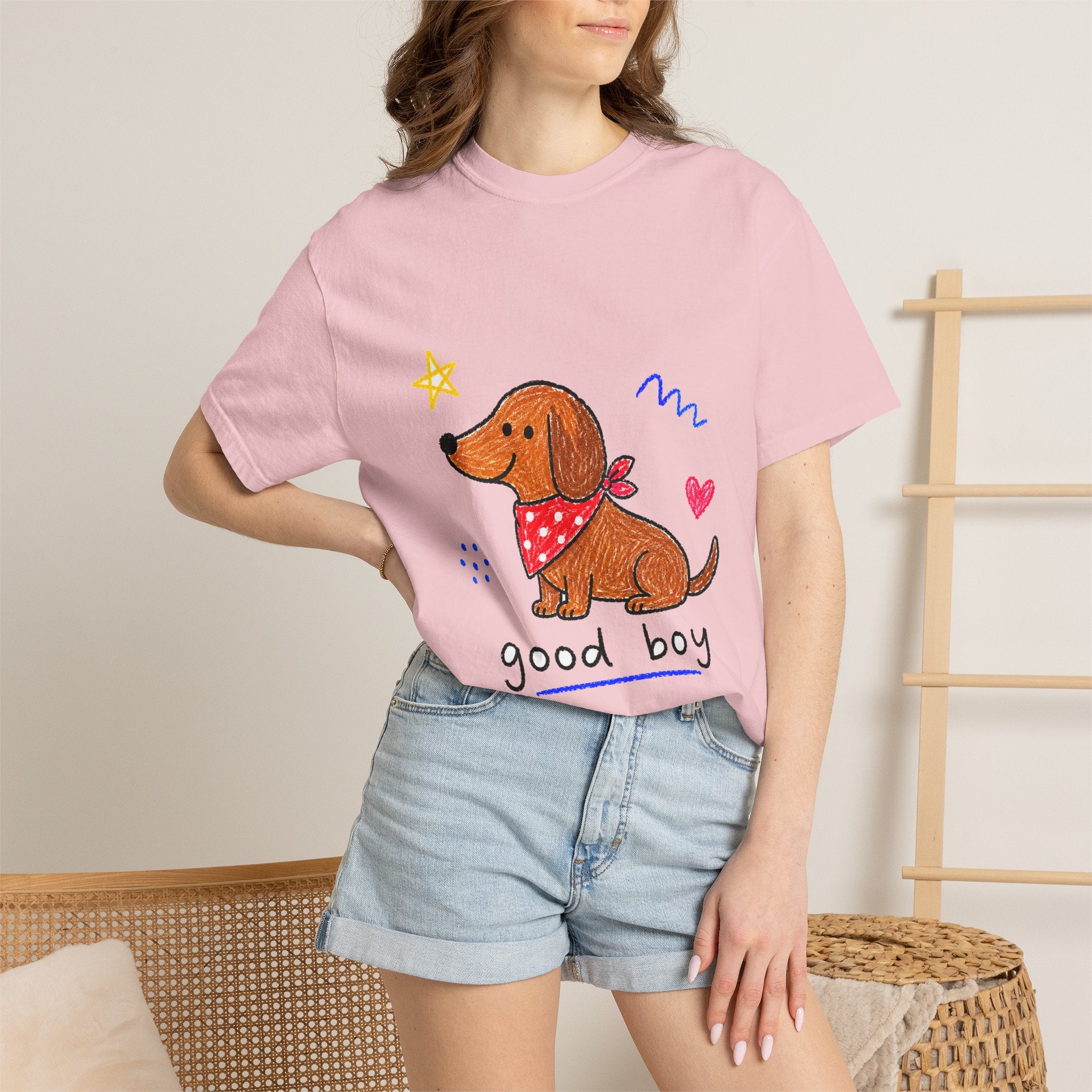 PawJoy Dachshund Good Boy Crayon Tee