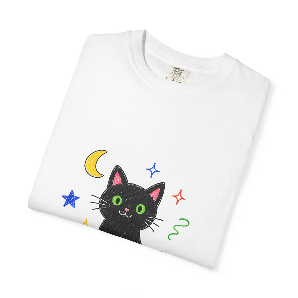 PawJoy Black Cat Lucky Crayon Tee