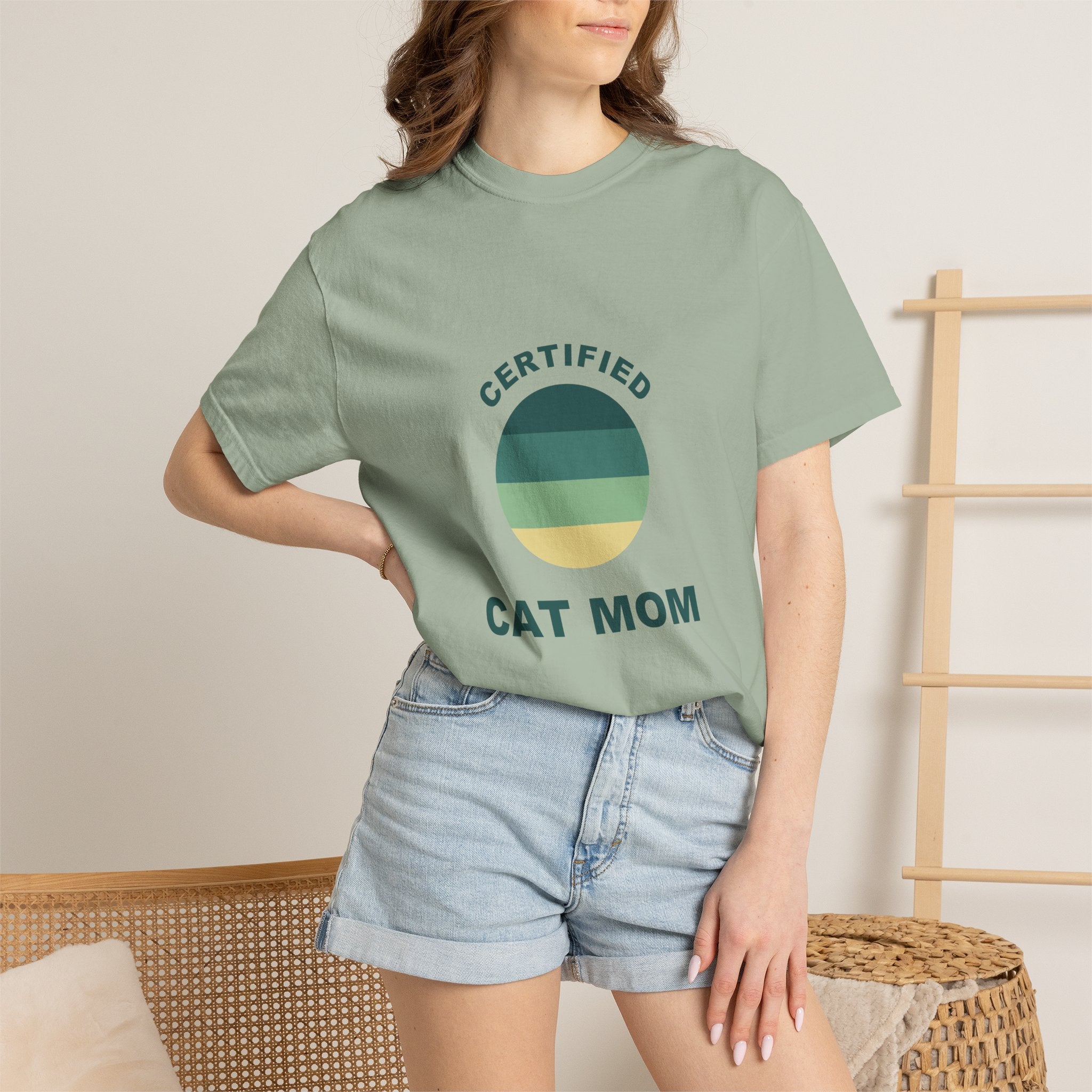 PawJoy Certified Cat Mom Retro Tee