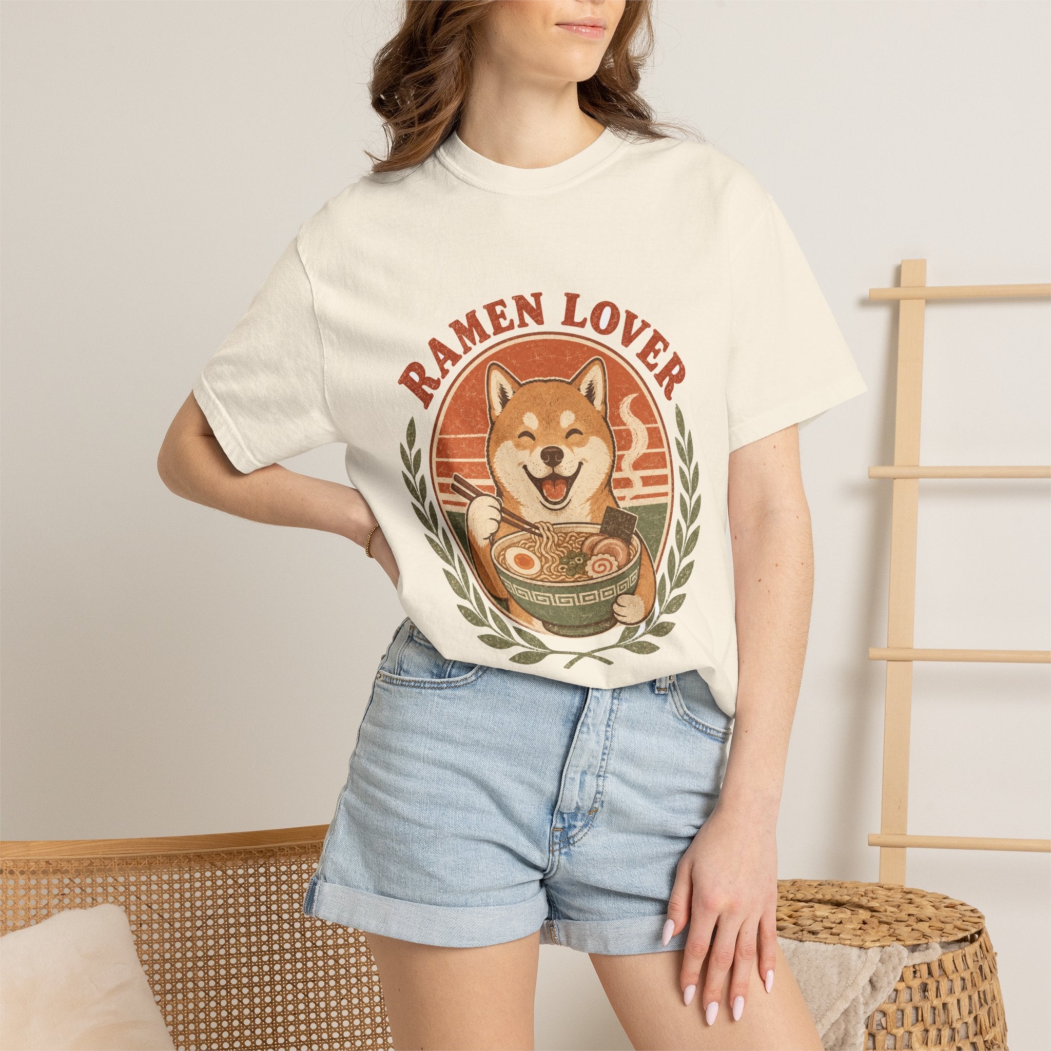 PawJoy Shiba Inu Ramen Vintage Tee