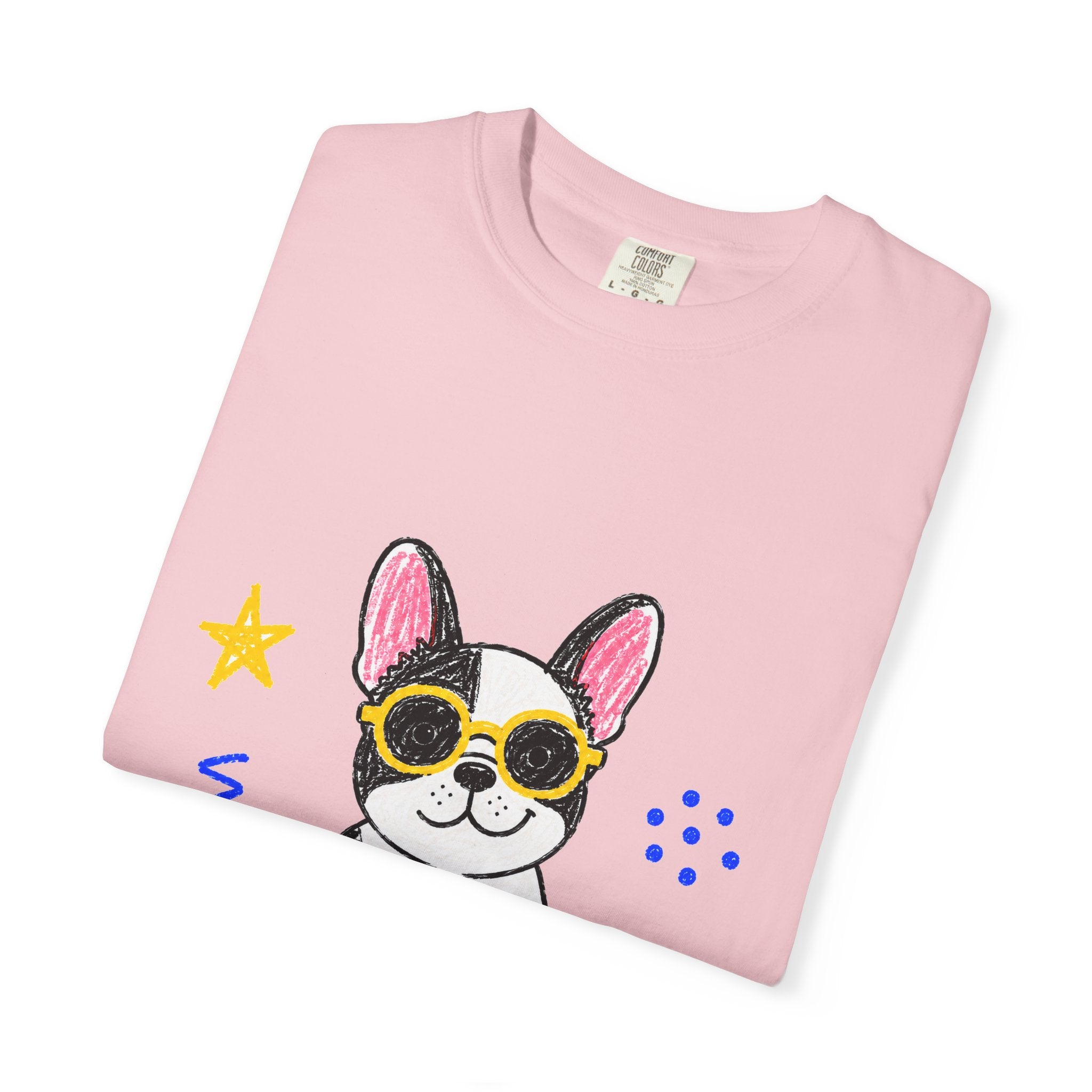 PawJoy French Bulldog Sunglasses Crayon Tee