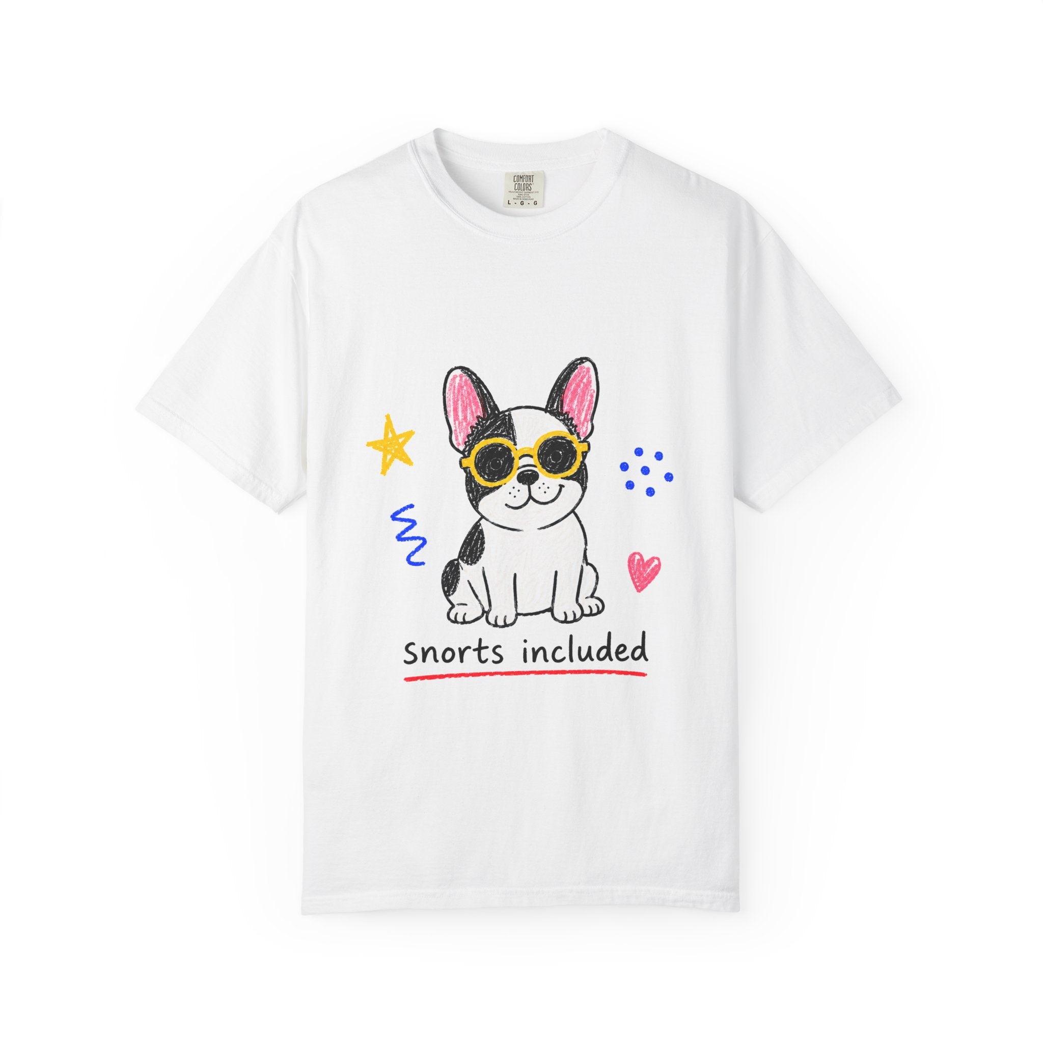 PawJoy French Bulldog Sunglasses Crayon Tee