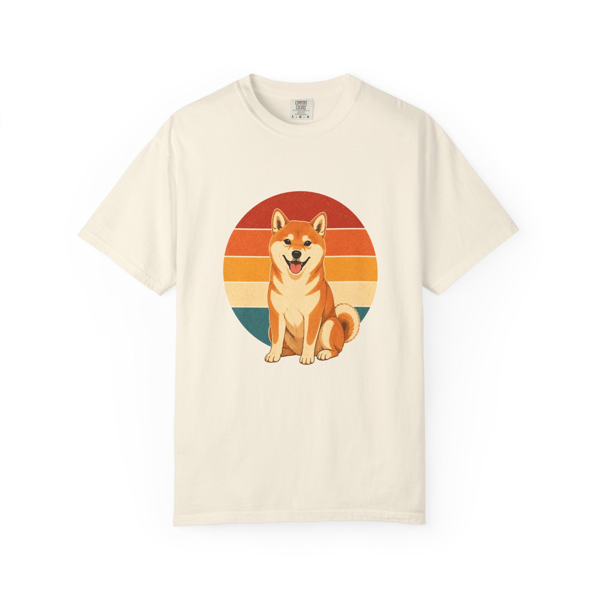 PawJoy Shiba Inu Retro Sunset Tee