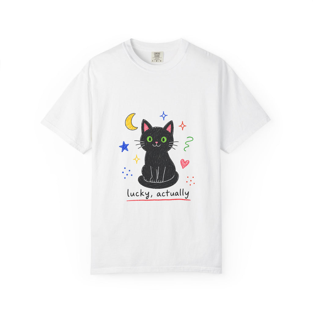 PawJoy Black Cat Lucky Crayon Tee