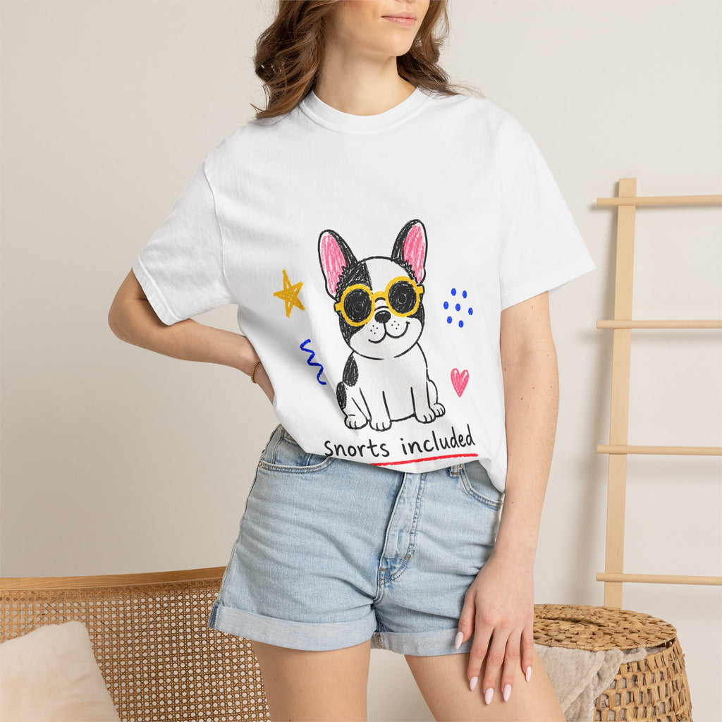 PawJoy French Bulldog Sunglasses Crayon Tee
