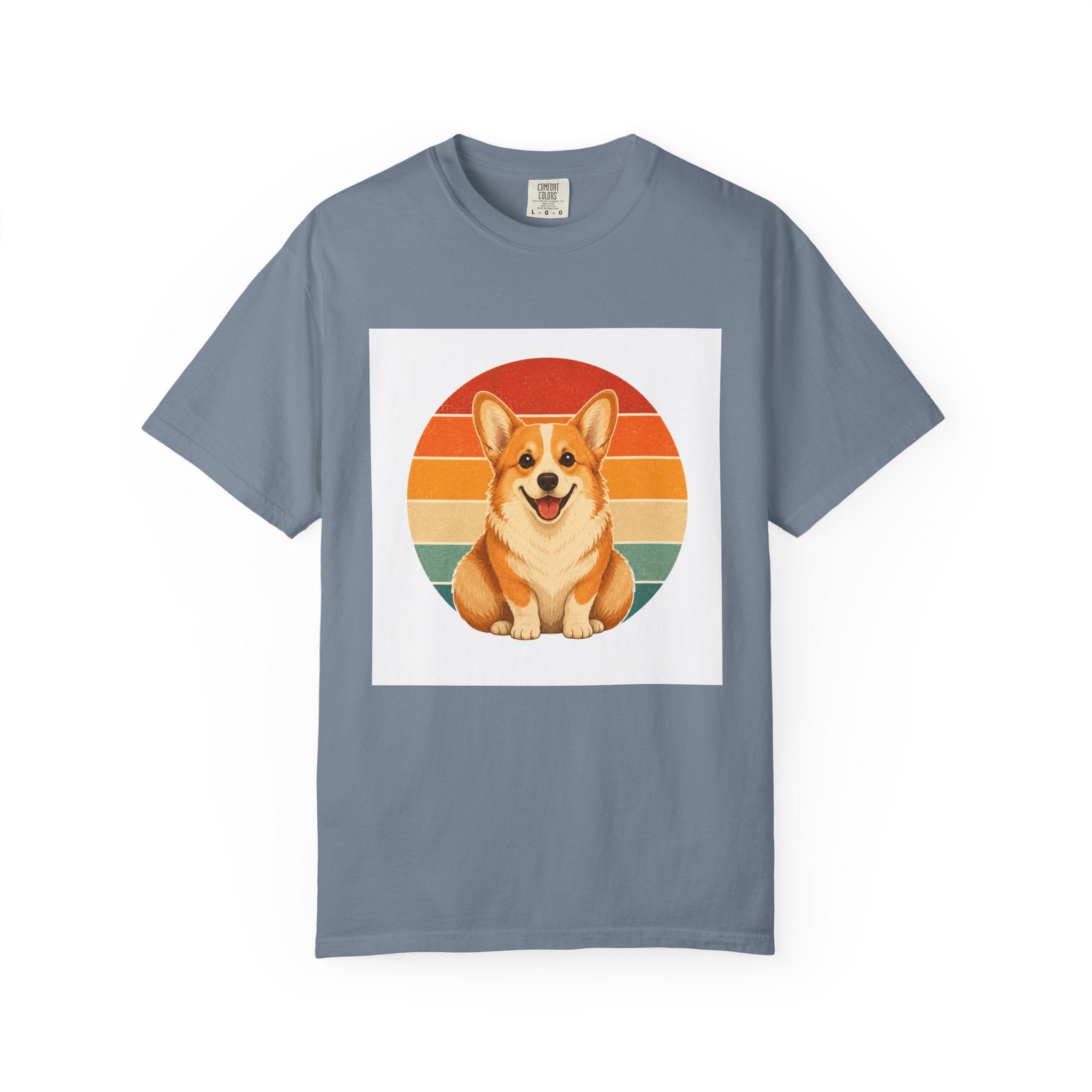 PawJoy Corgi Retro Sunset Tee