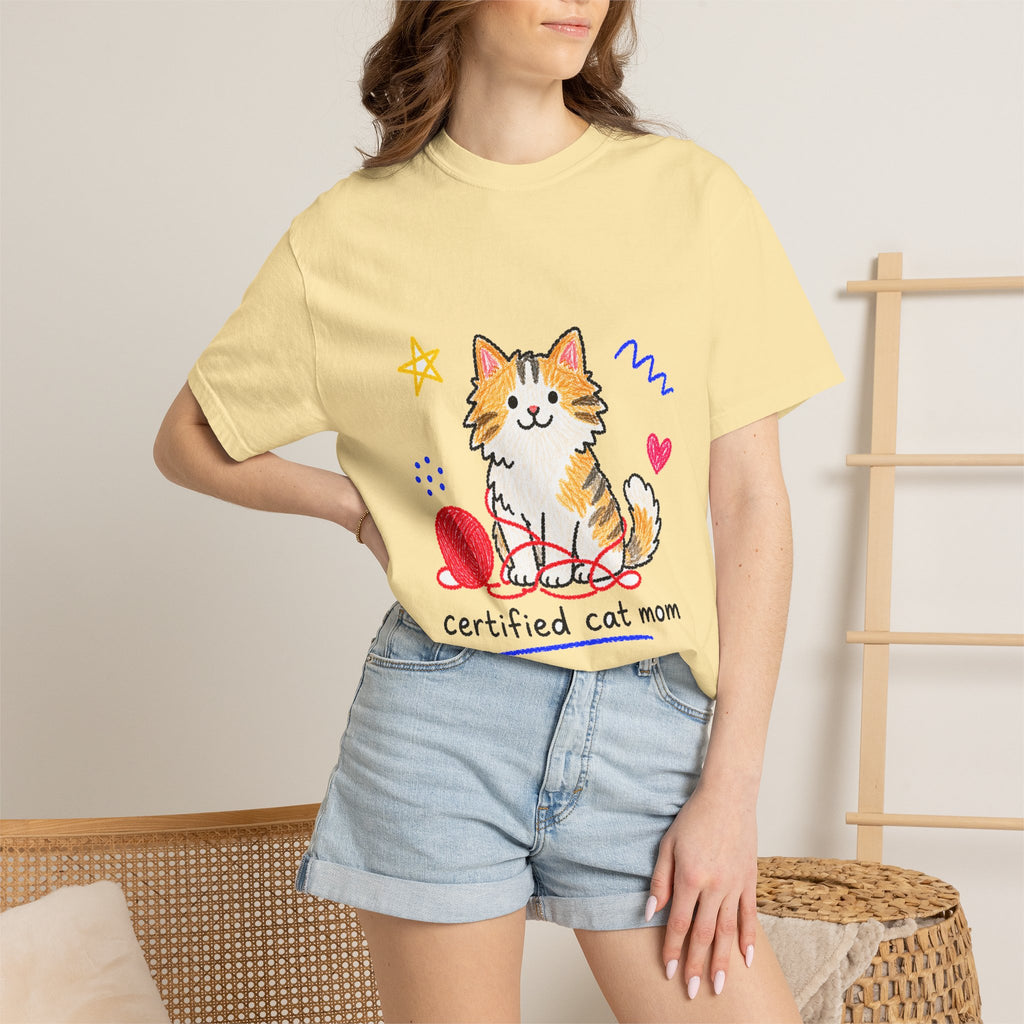 PawJoy Cat Knitting Crayon Tee