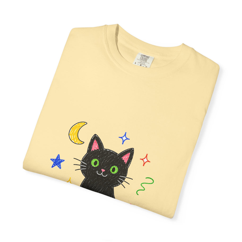 PawJoy Black Cat Lucky Crayon Tee