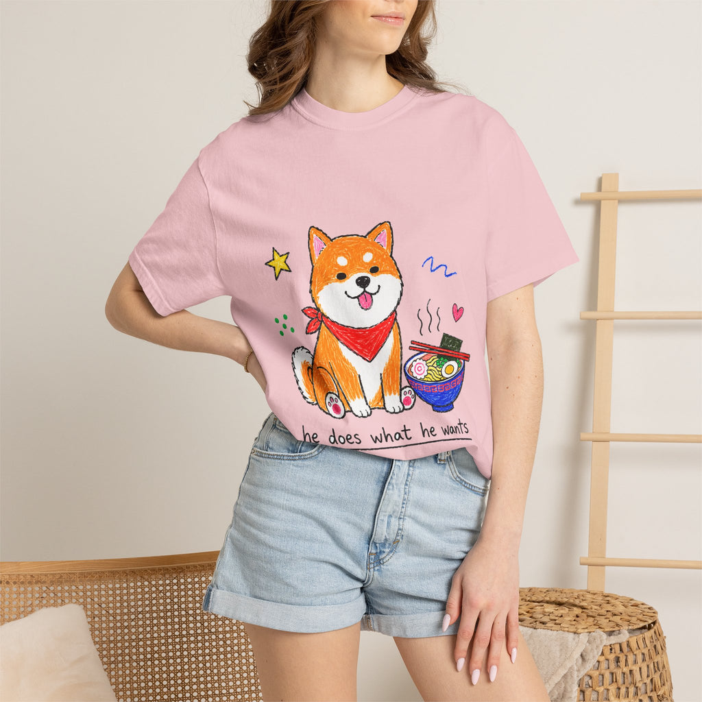 PawJoy Shiba Inu Ramen Crayon Tee