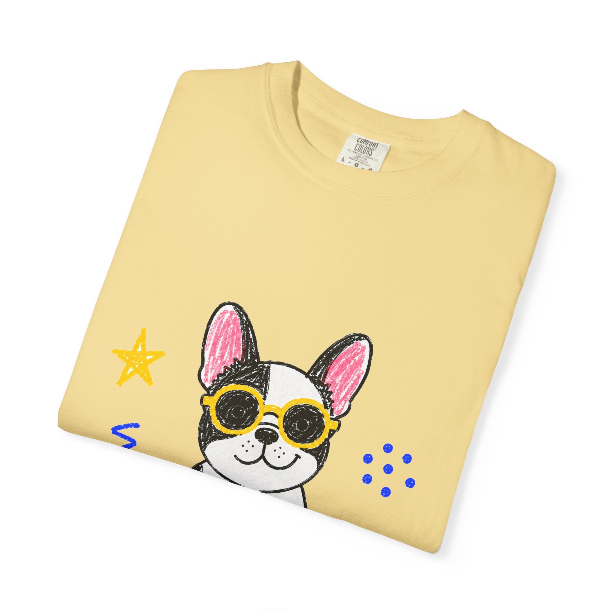 PawJoy French Bulldog Sunglasses Crayon Tee