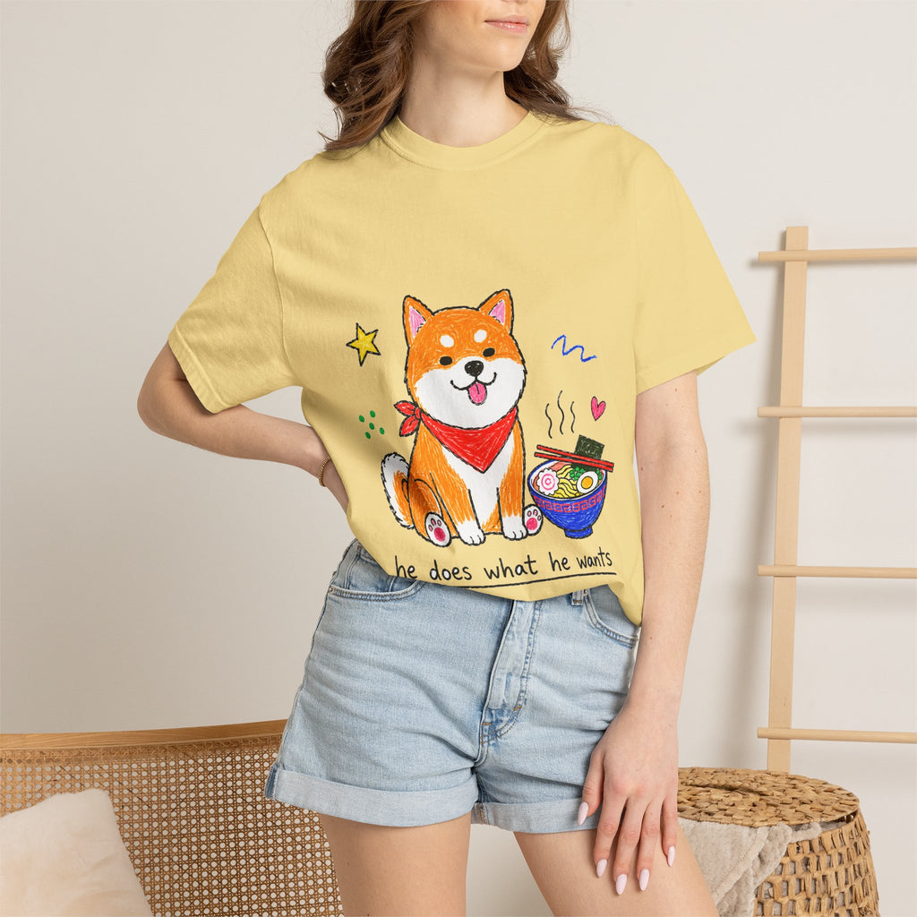PawJoy Shiba Inu Ramen Crayon Tee