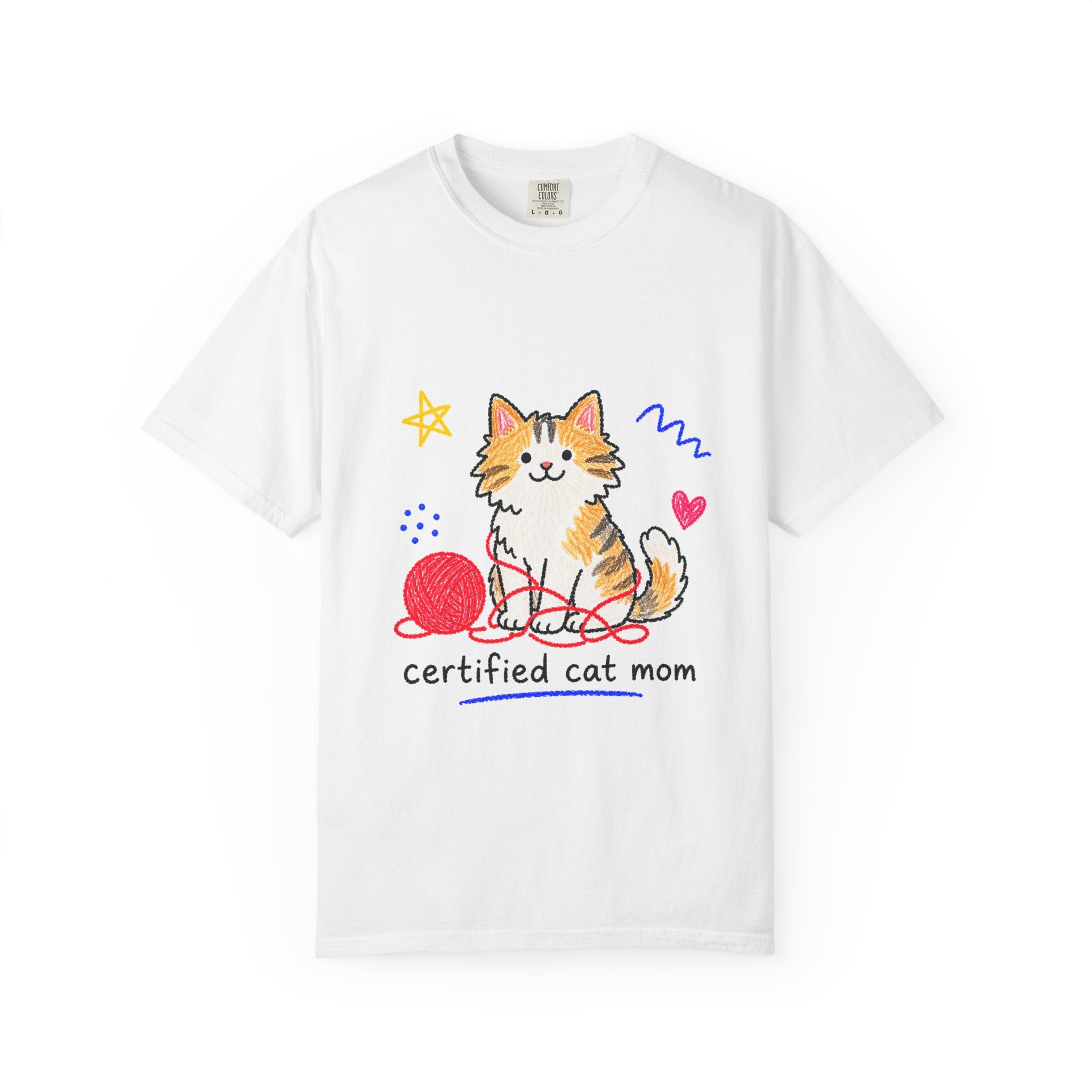 PawJoy Cat Knitting Crayon Tee