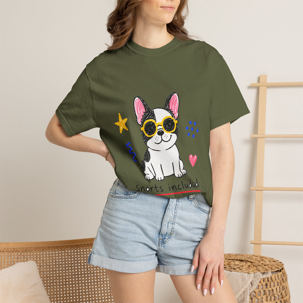 PawJoy French Bulldog Sunglasses Crayon Tee