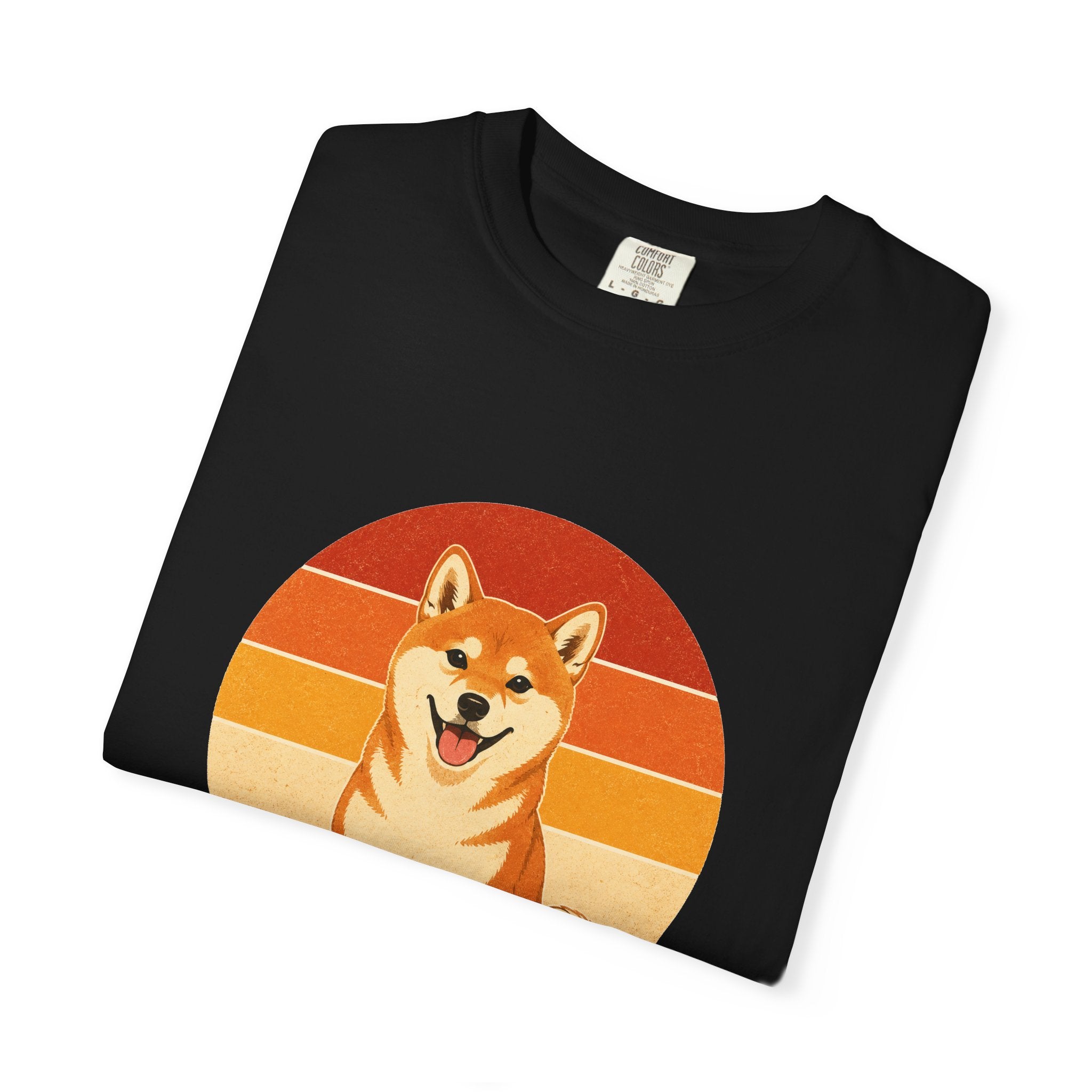 PawJoy Shiba Inu Retro Sunset Tee