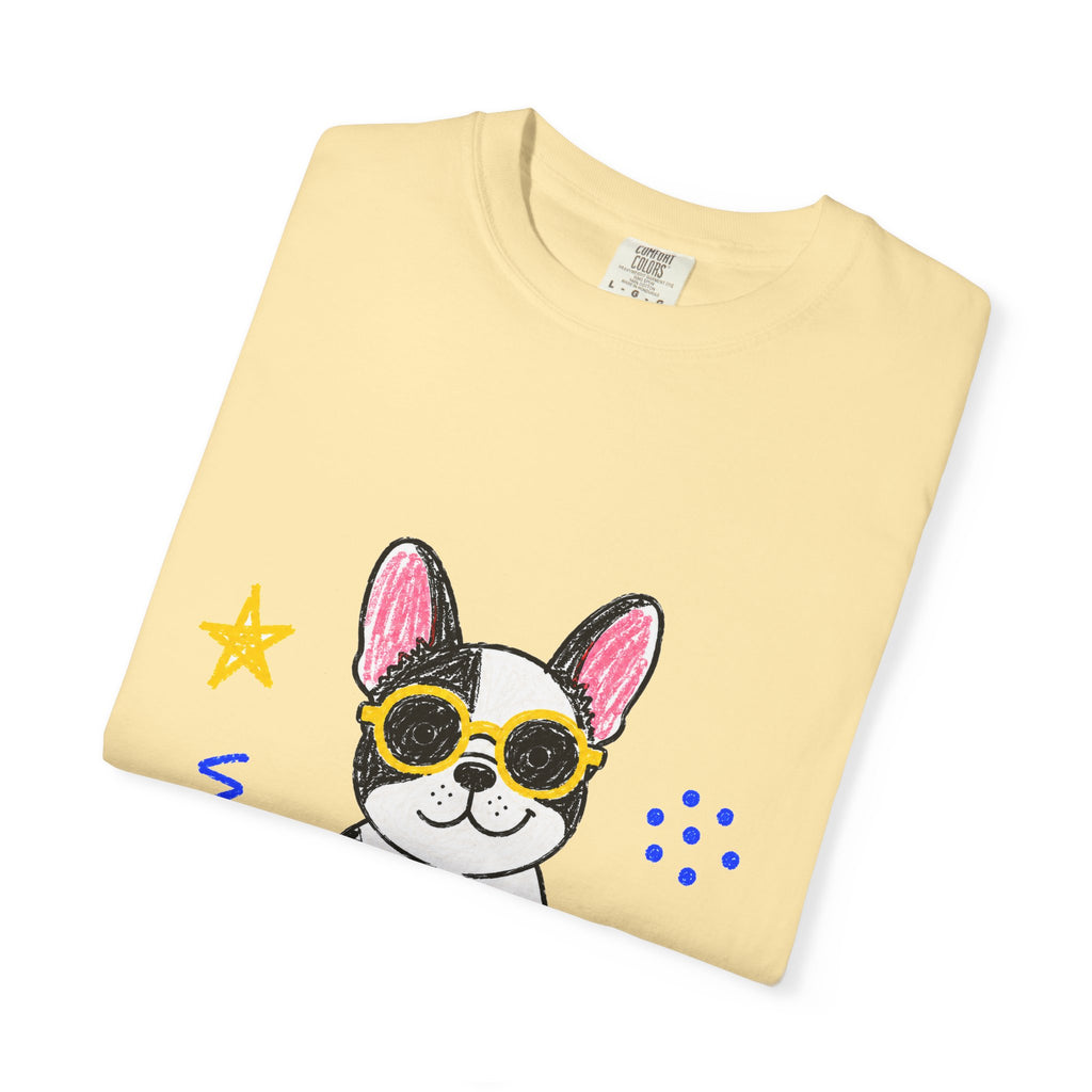 PawJoy French Bulldog Sunglasses Crayon Tee