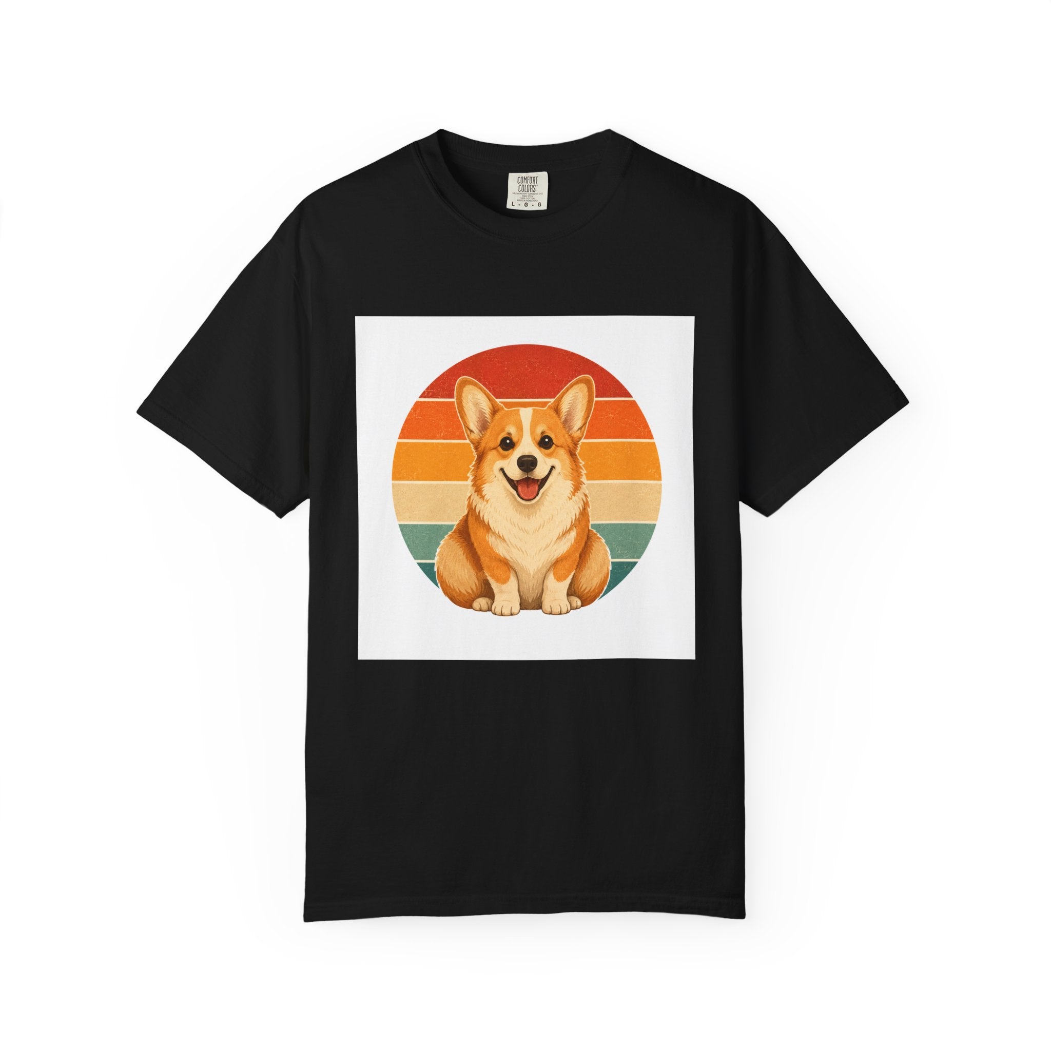 PawJoy Corgi Retro Sunset Tee