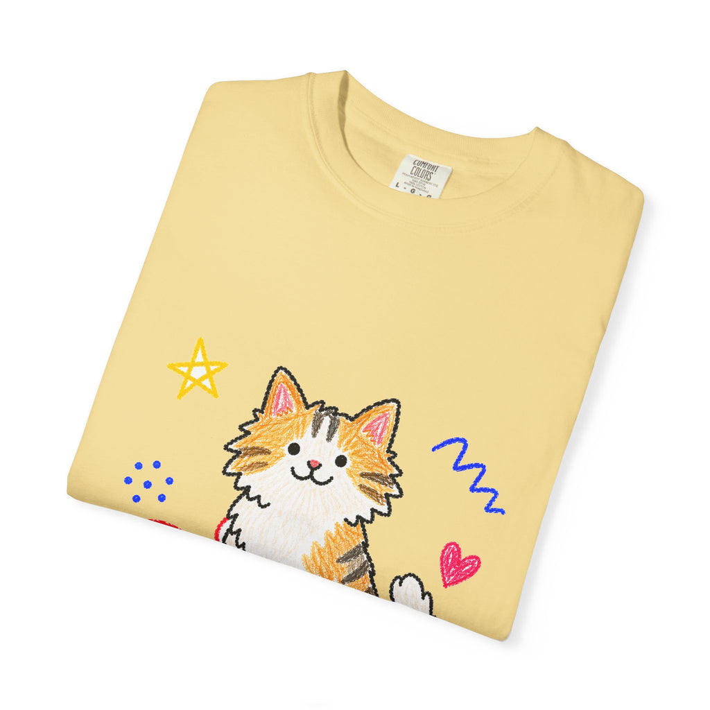 PawJoy Cat Knitting Crayon Tee