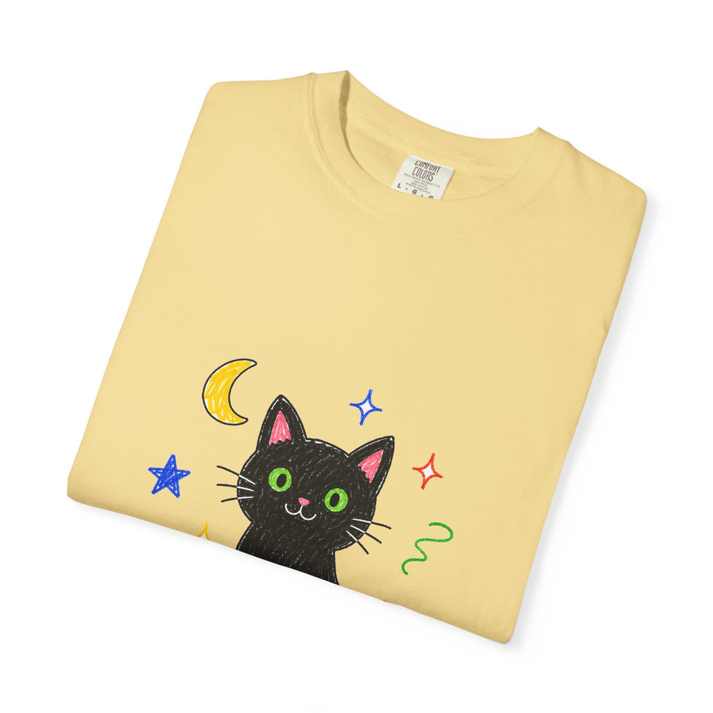 PawJoy Black Cat Lucky Crayon Tee