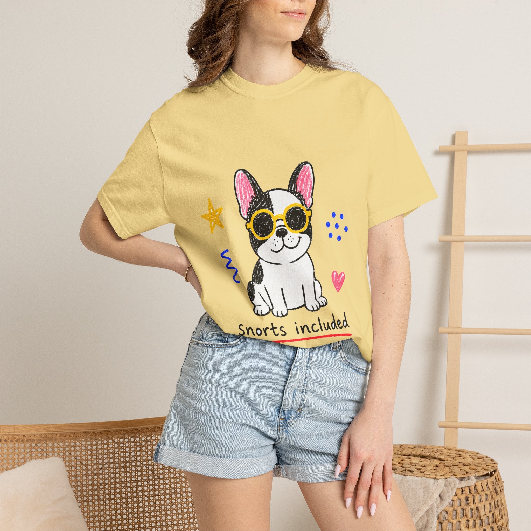 PawJoy French Bulldog Sunglasses Crayon Tee