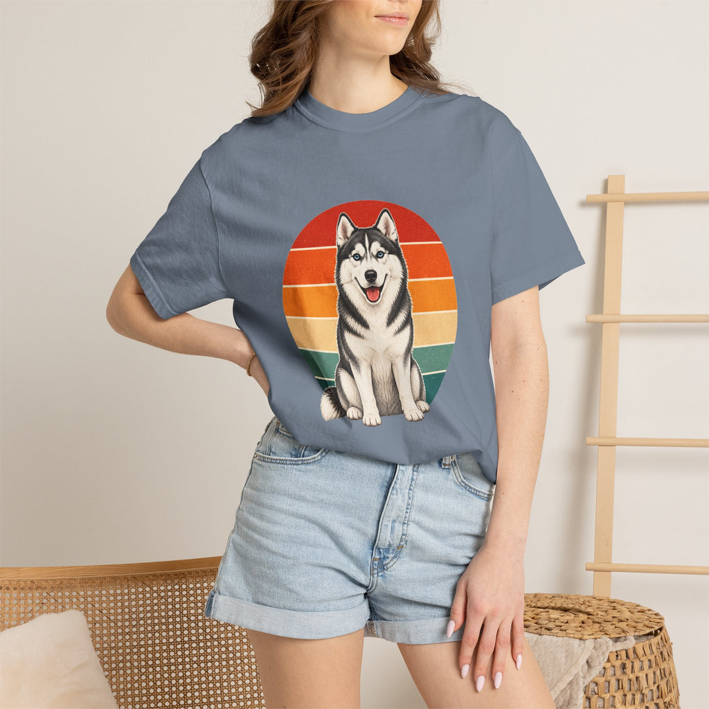 PawJoy Husky Retro Sunset Tee
