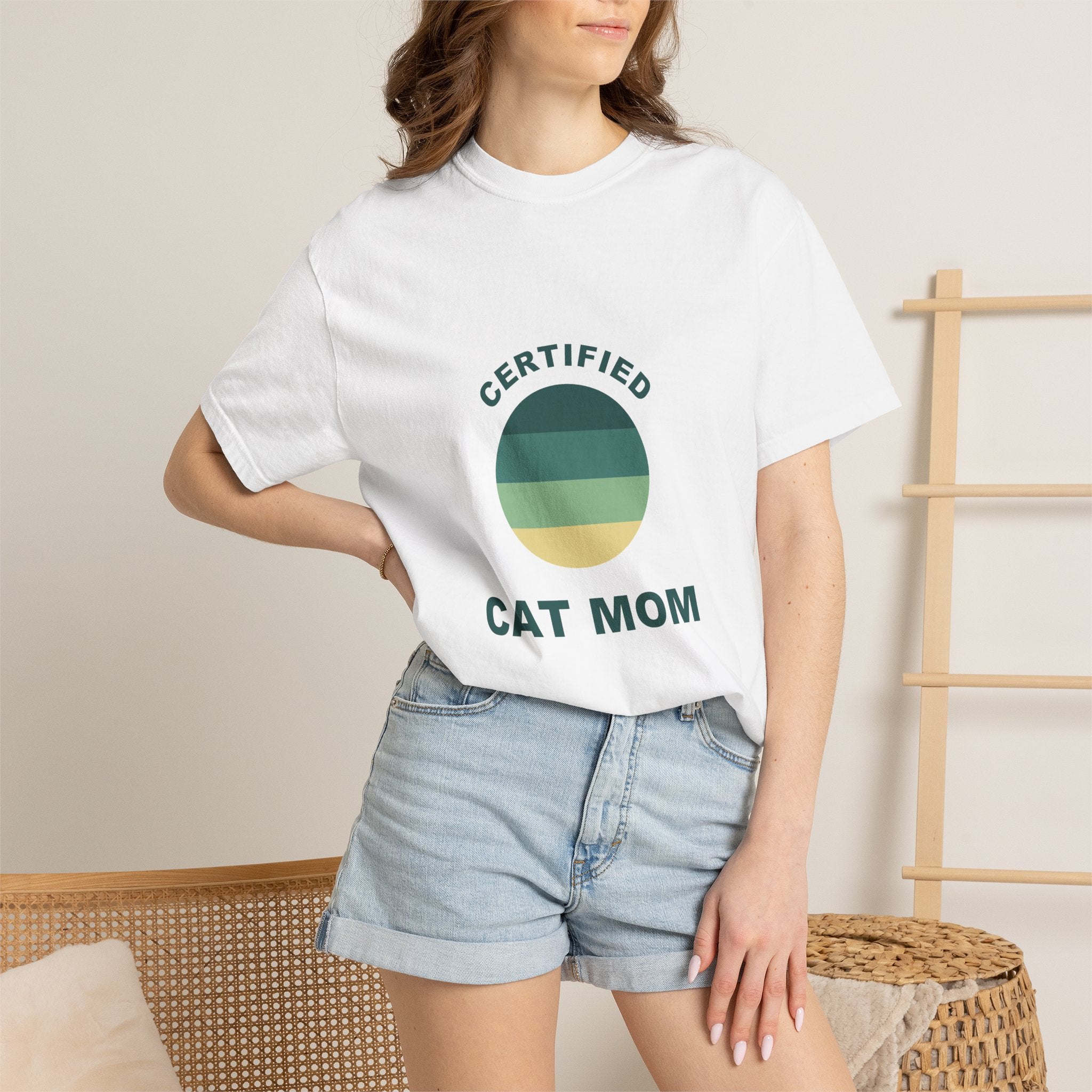 PawJoy Certified Cat Mom Retro Tee