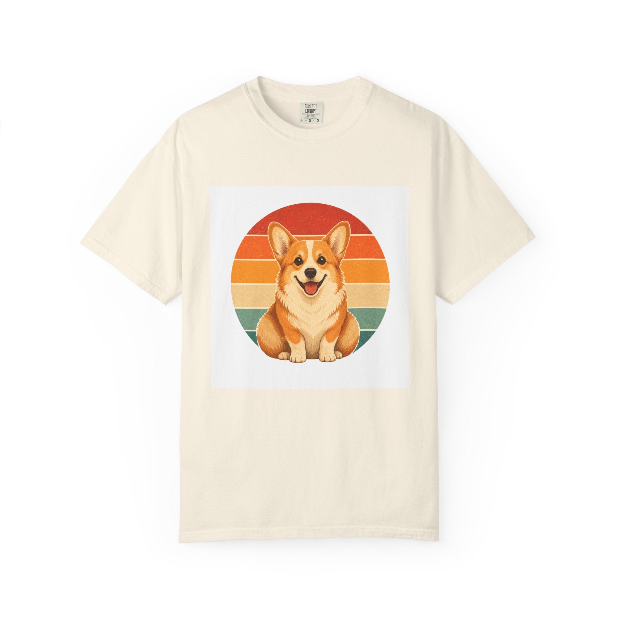 PawJoy Corgi Retro Sunset Tee