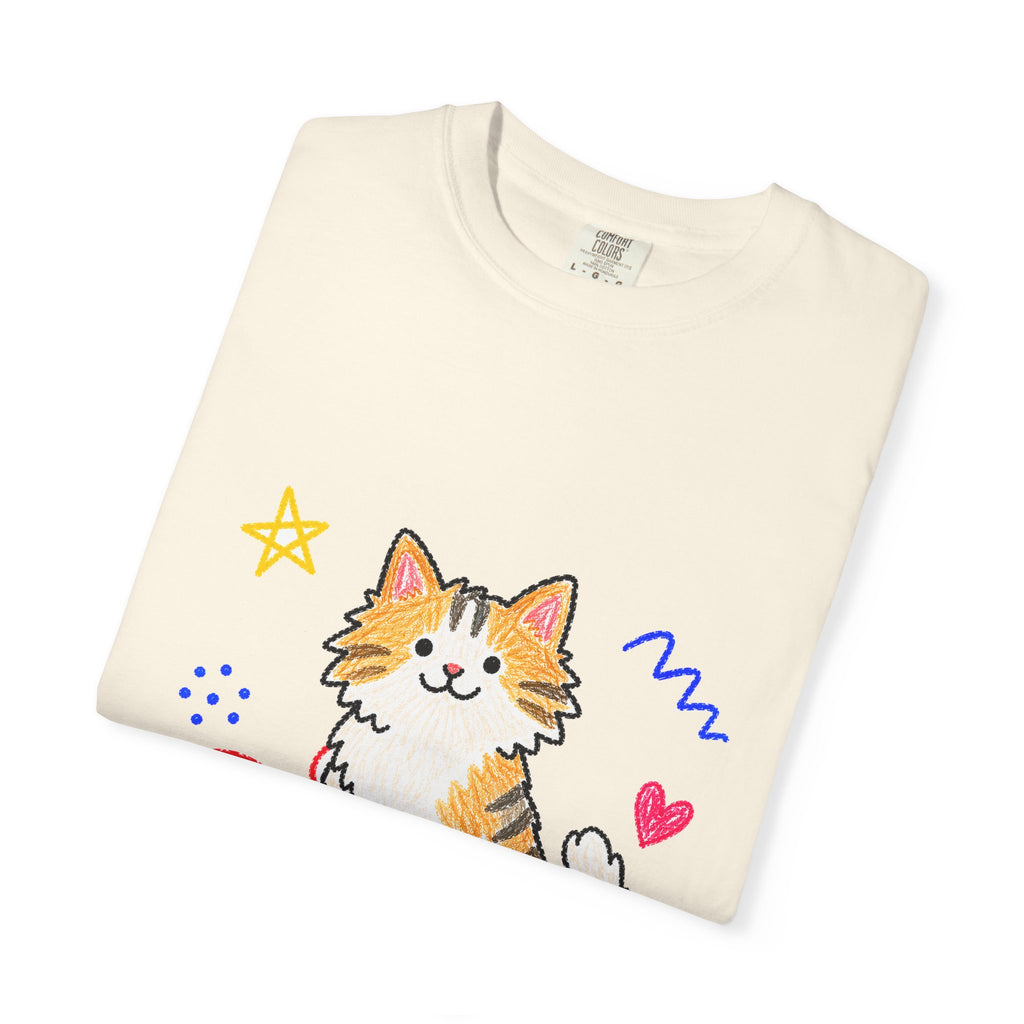 PawJoy Cat Knitting Crayon Tee