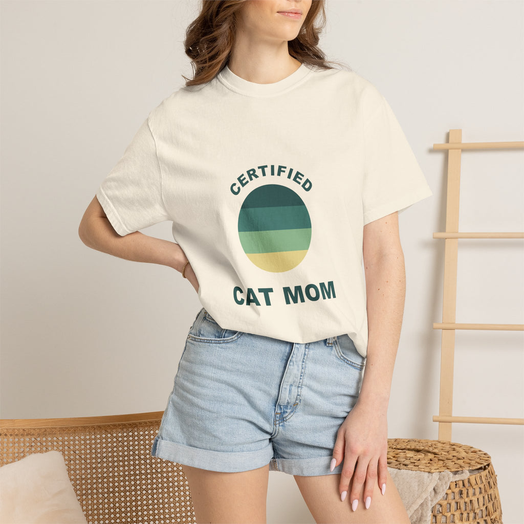 PawJoy Certified Cat Mom Retro Tee