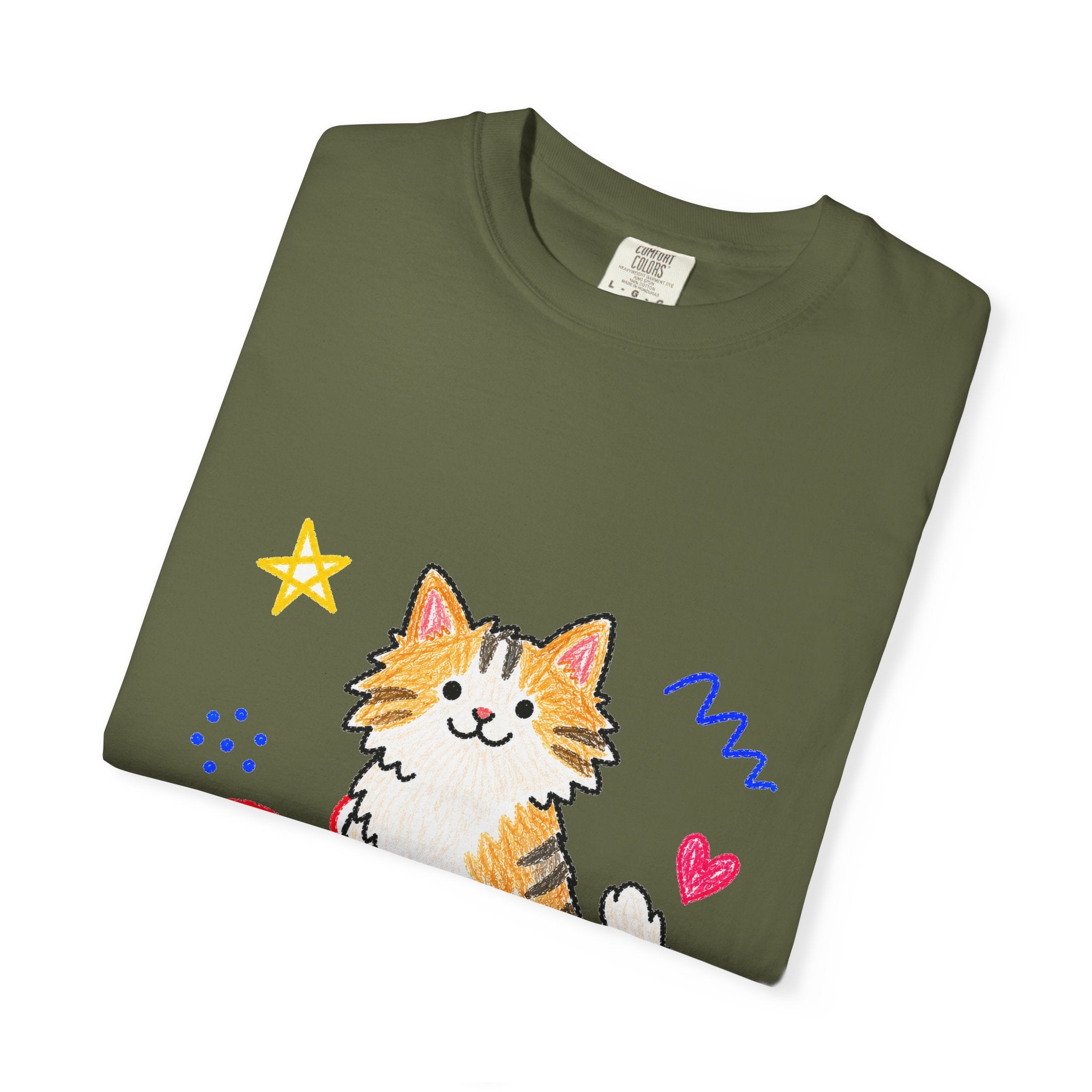 PawJoy Cat Knitting Crayon Tee