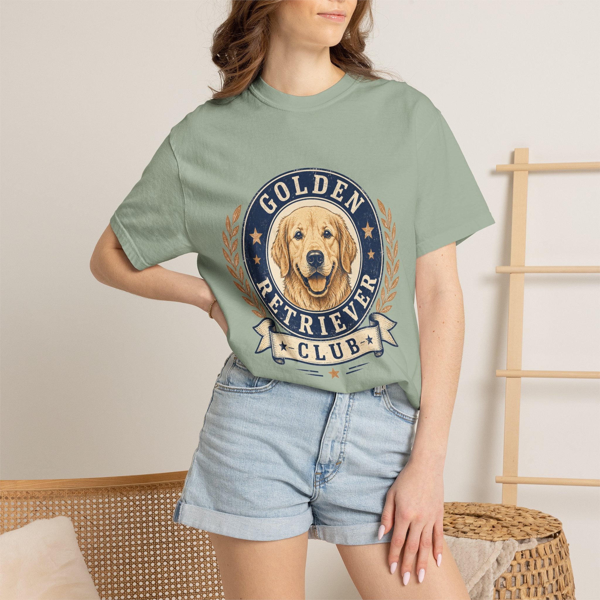 PawJoy Golden Retriever Club Vintage Tee