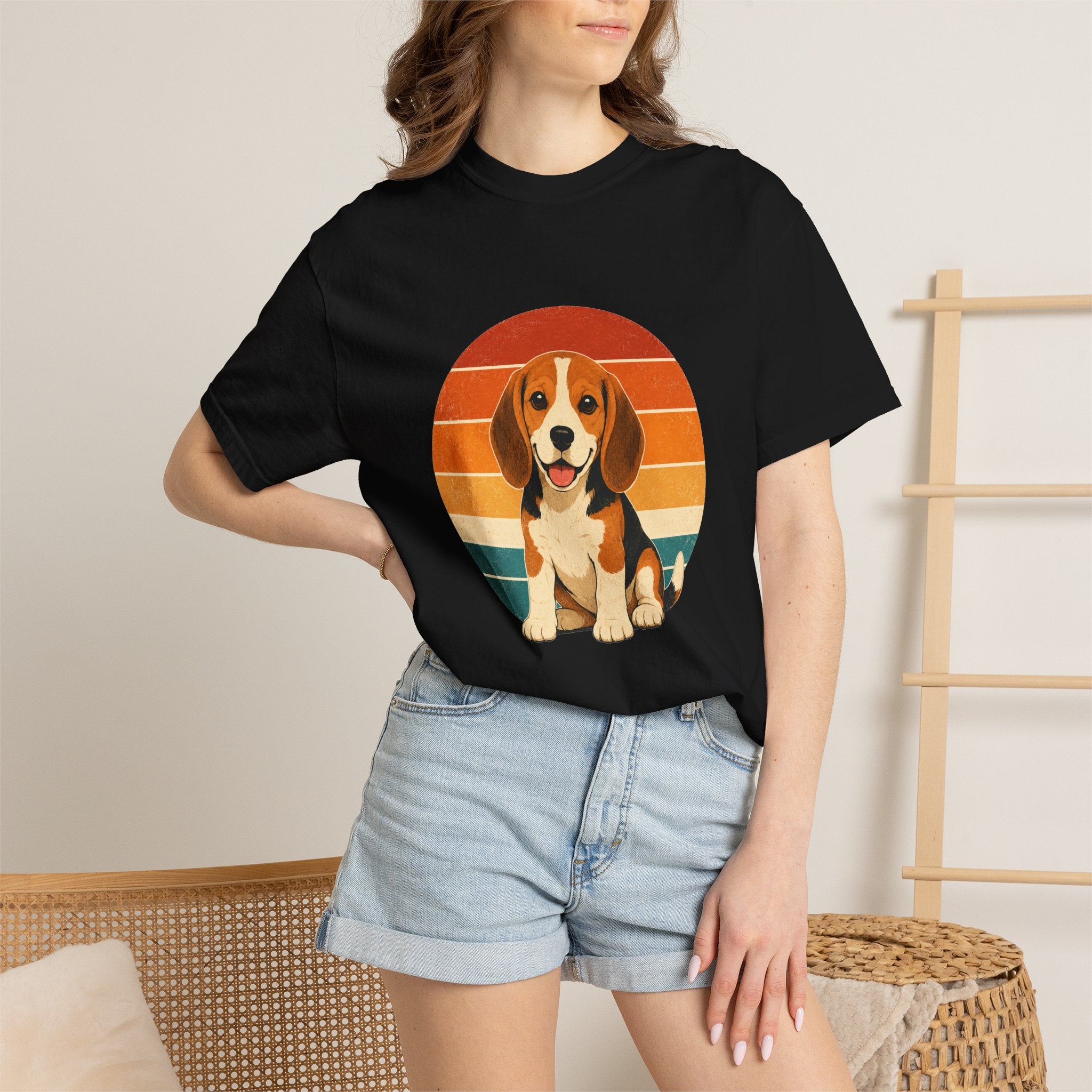 PawJoy Beagle Retro Sunset Tee