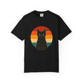 PawJoy Black Cat Retro Sunset Tee