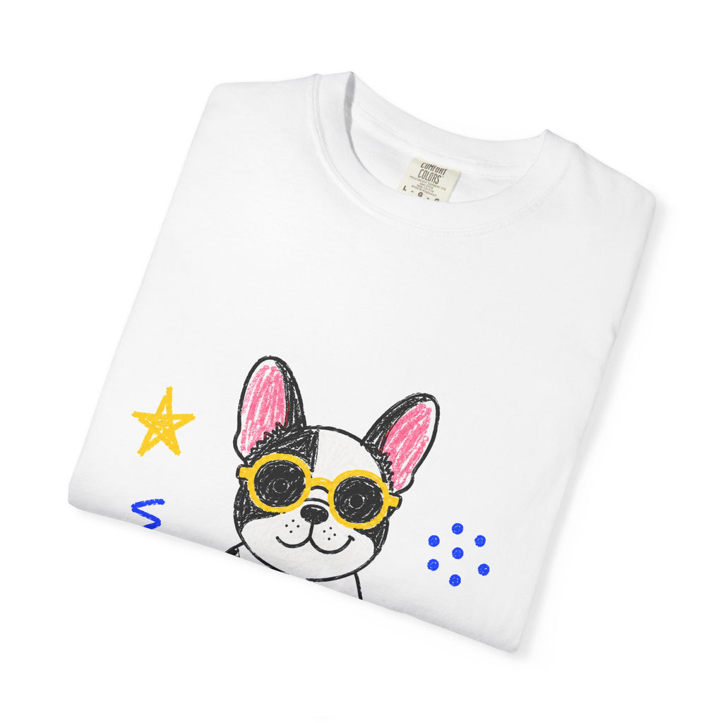 PawJoy French Bulldog Sunglasses Crayon Tee