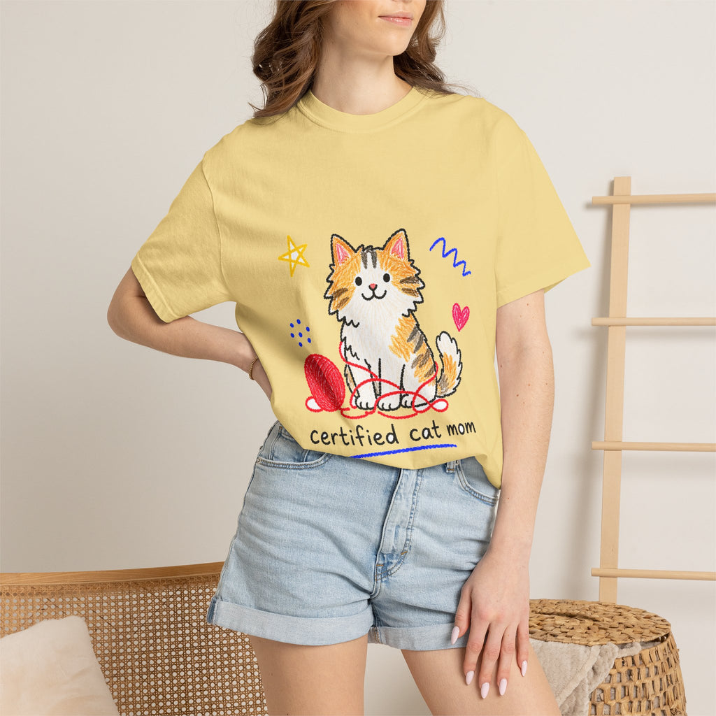 PawJoy Cat Knitting Crayon Tee