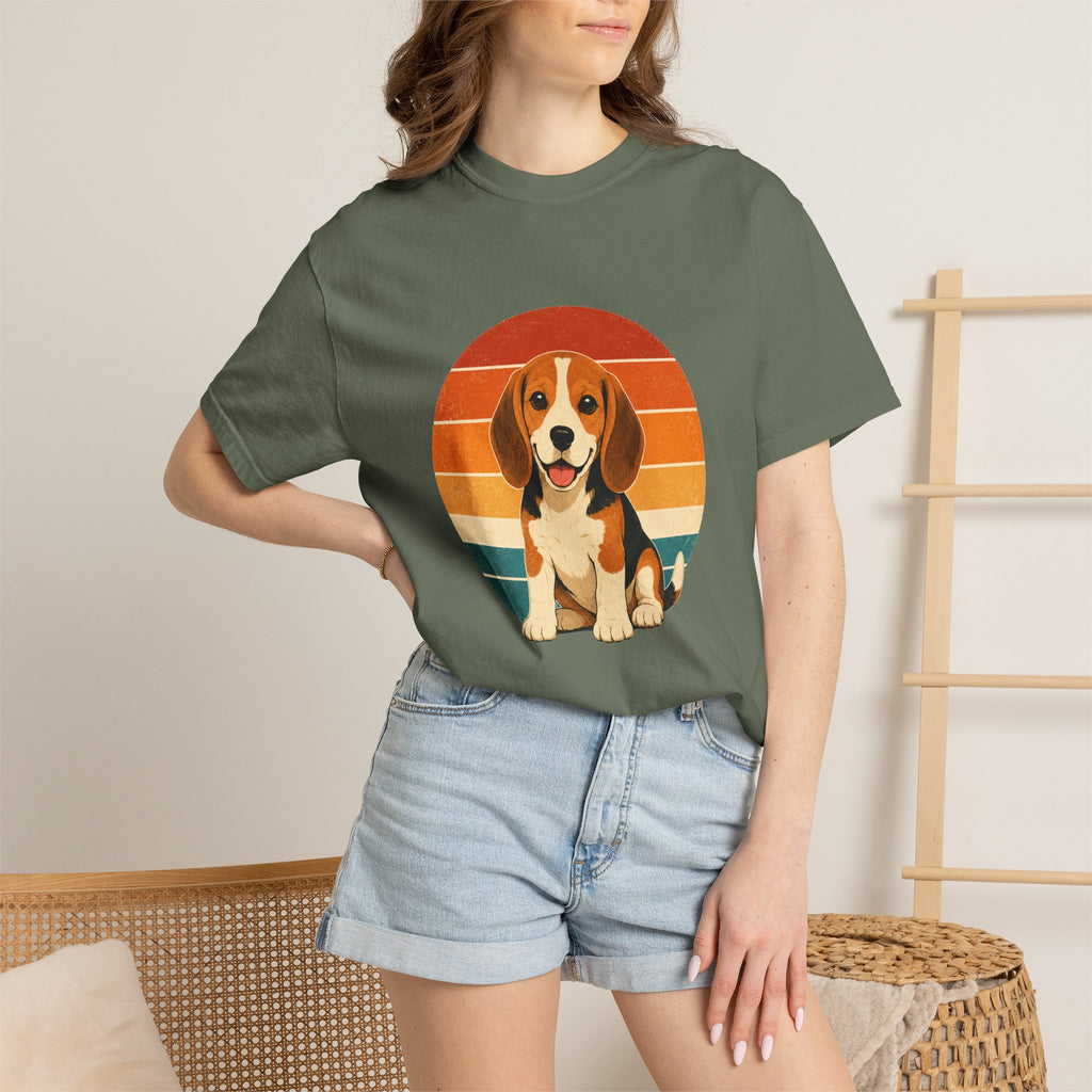 PawJoy Beagle Retro Sunset Tee