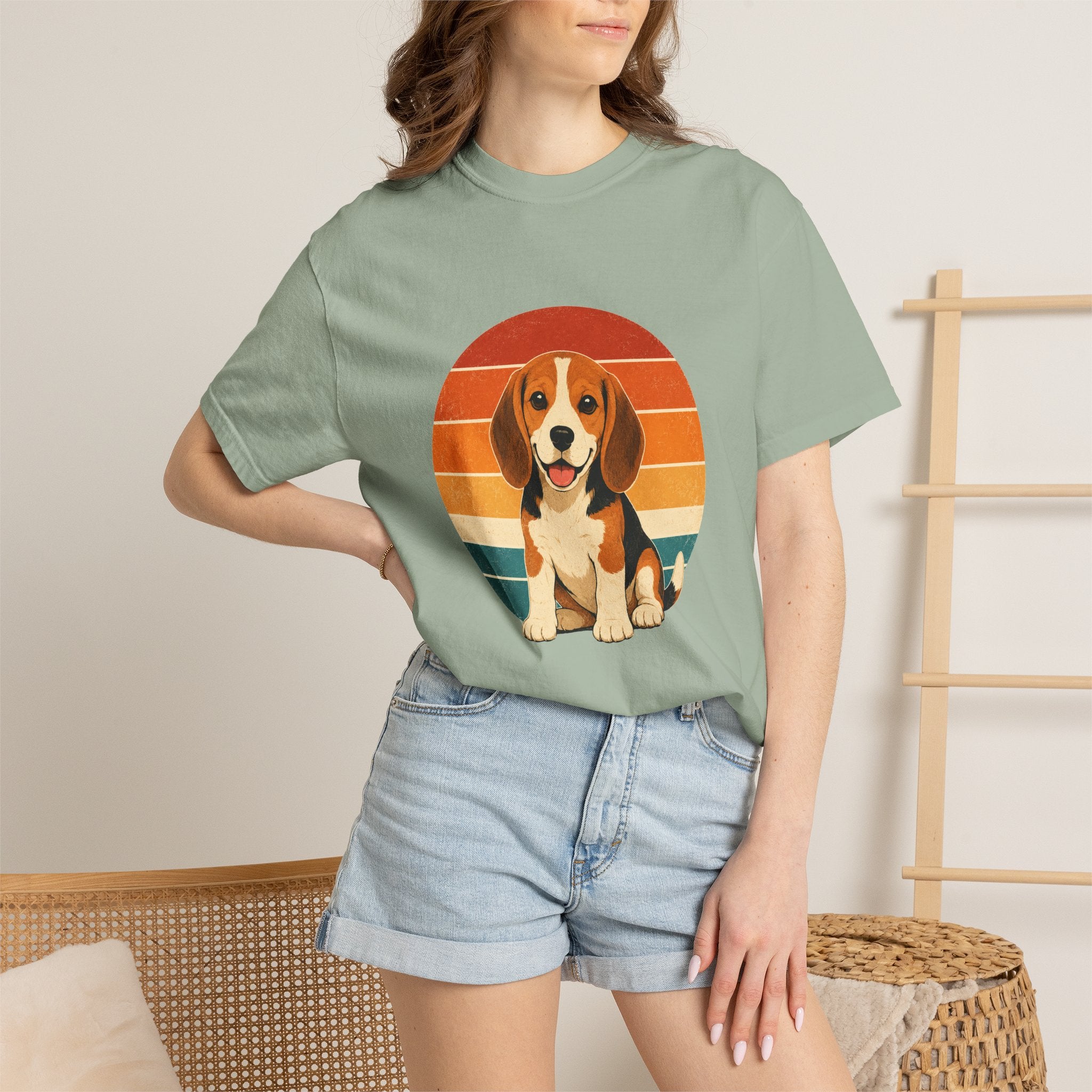 PawJoy Beagle Retro Sunset Tee