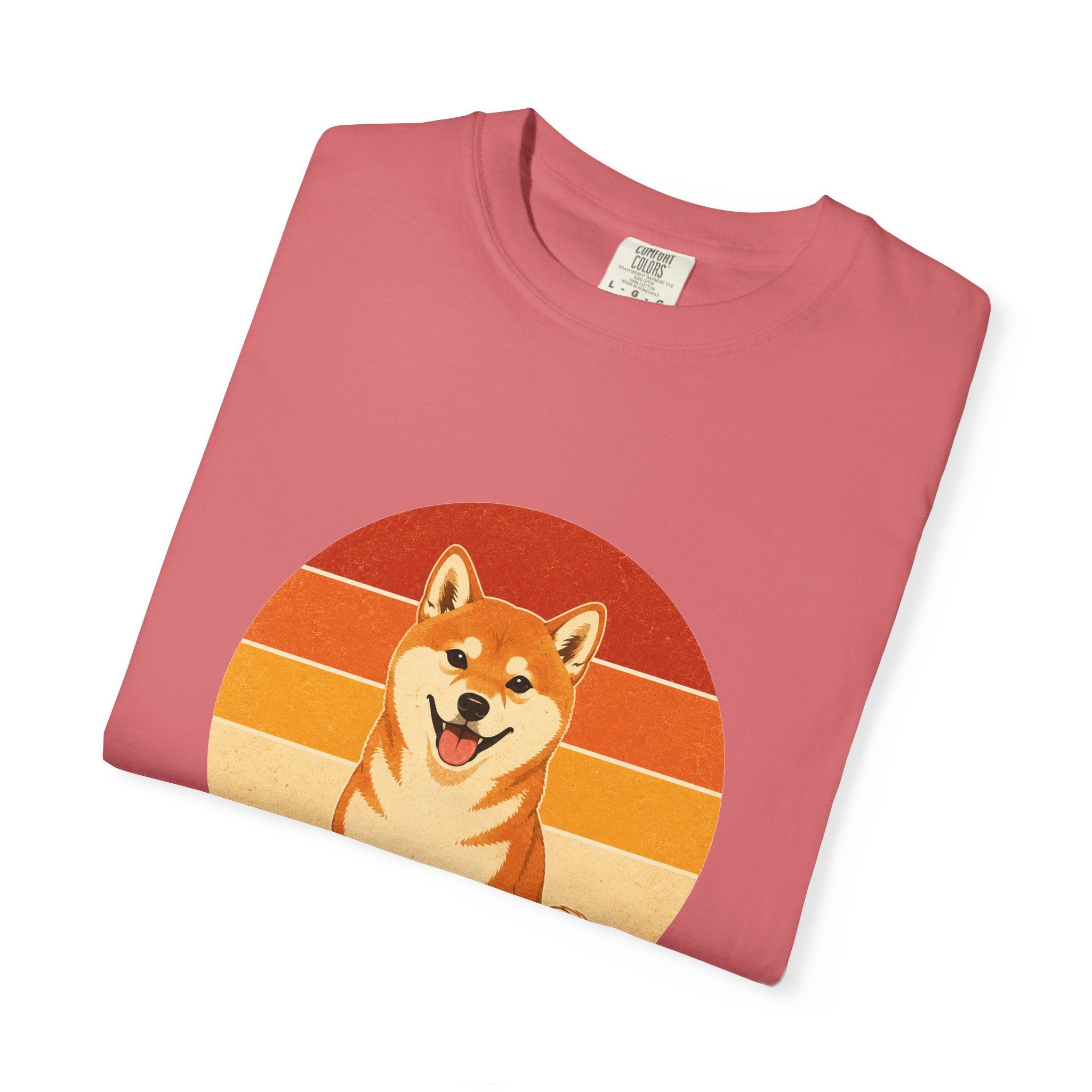PawJoy Shiba Inu Retro Sunset Tee