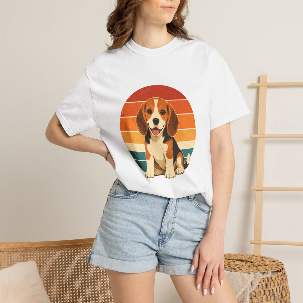 PawJoy Beagle Retro Sunset Tee