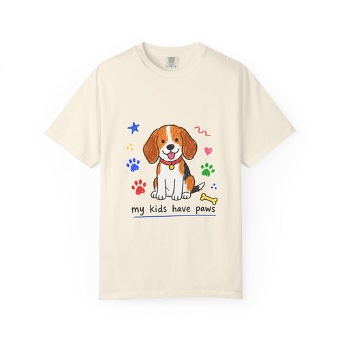 PawJoy Beagle My Kids Have Paws Crayon Tee