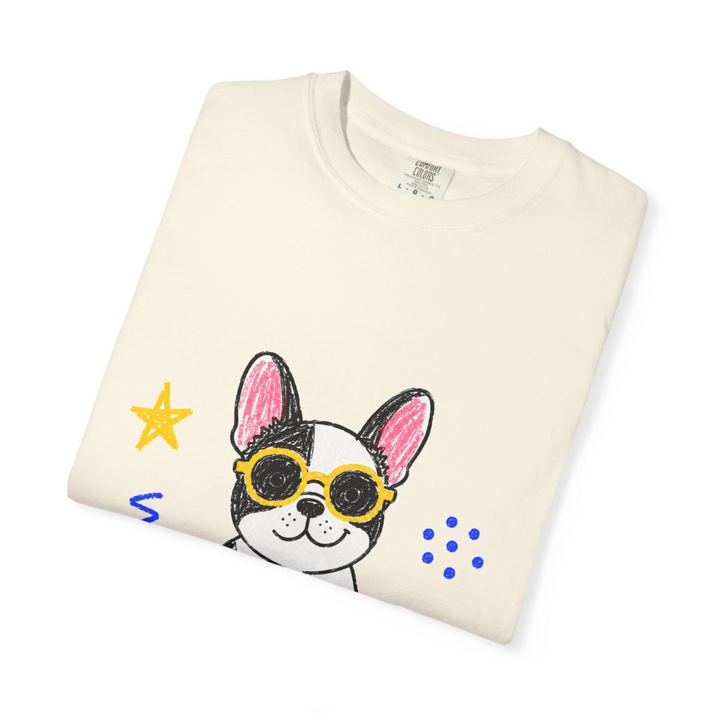 PawJoy French Bulldog Sunglasses Crayon Tee