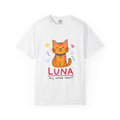 PawJoy Tabby Cat Custom Name Crayon Tee