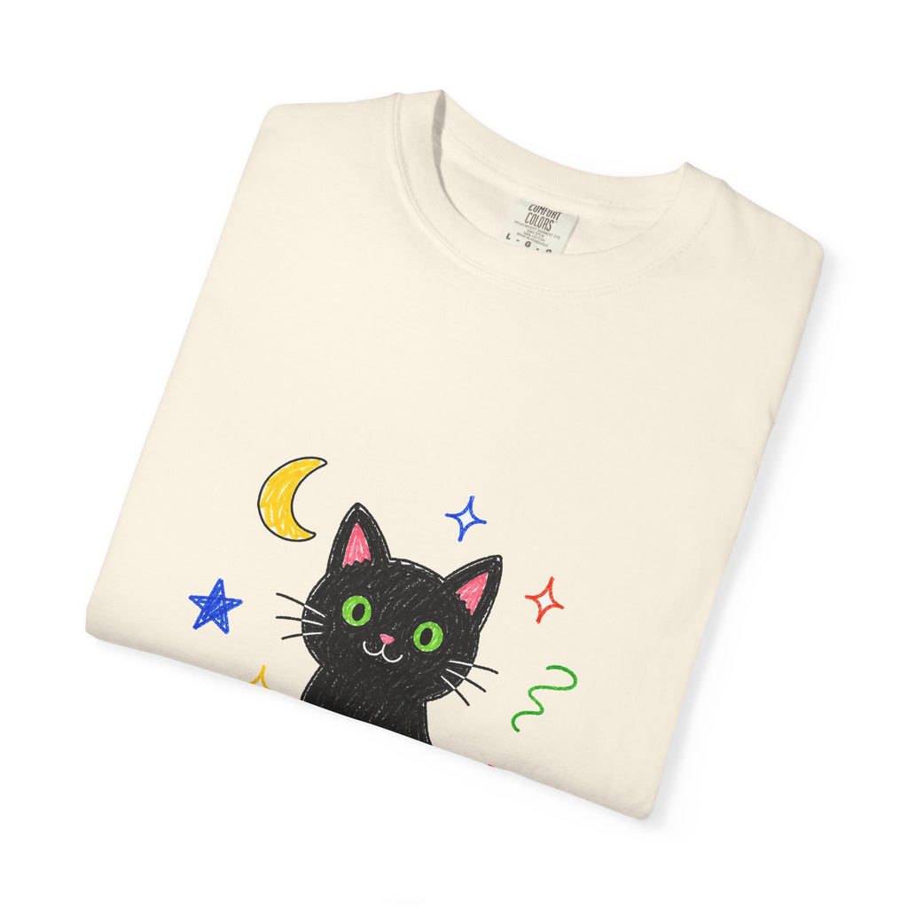 PawJoy Black Cat Lucky Crayon Tee