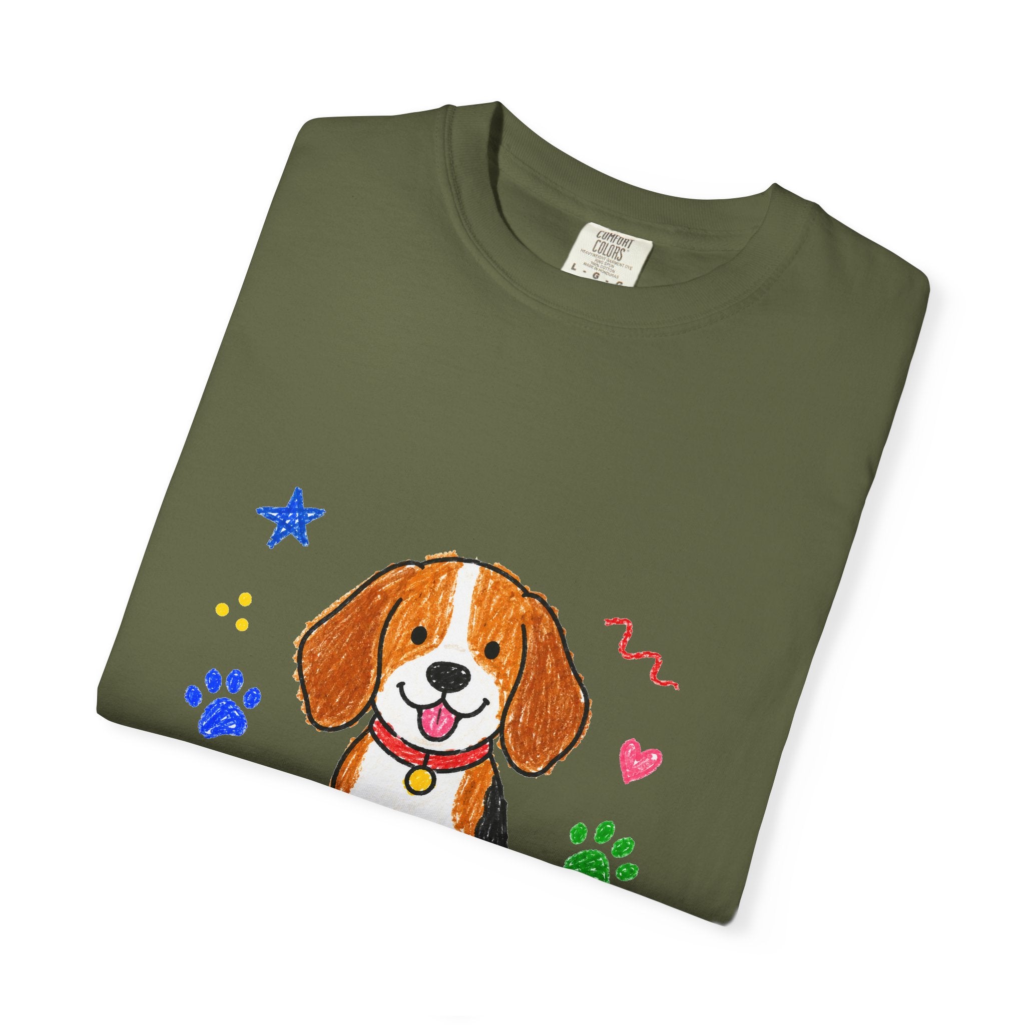 PawJoy Beagle My Kids Have Paws Crayon Tee