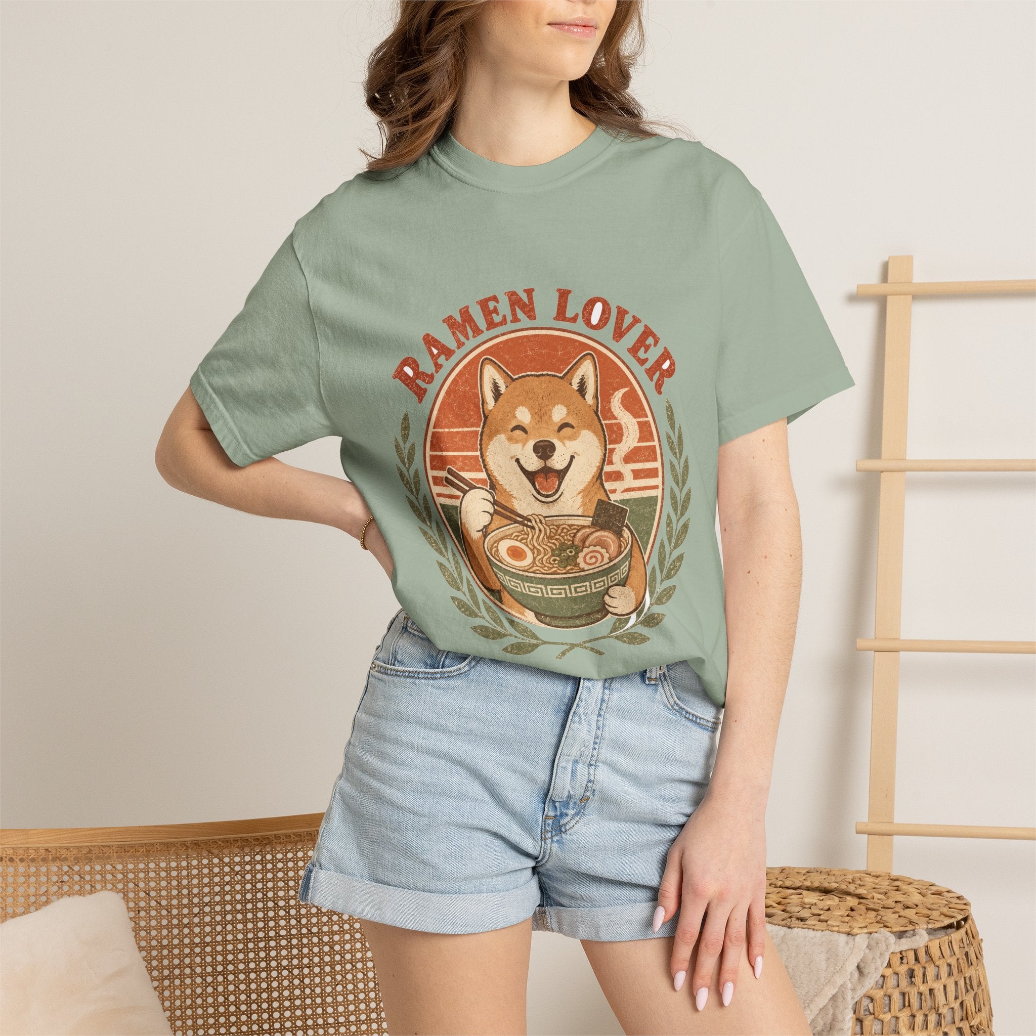 PawJoy Shiba Inu Ramen Vintage Tee