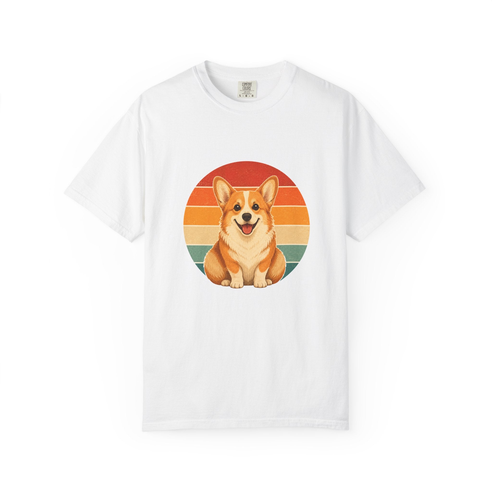 PawJoy Corgi Retro Sunset Tee