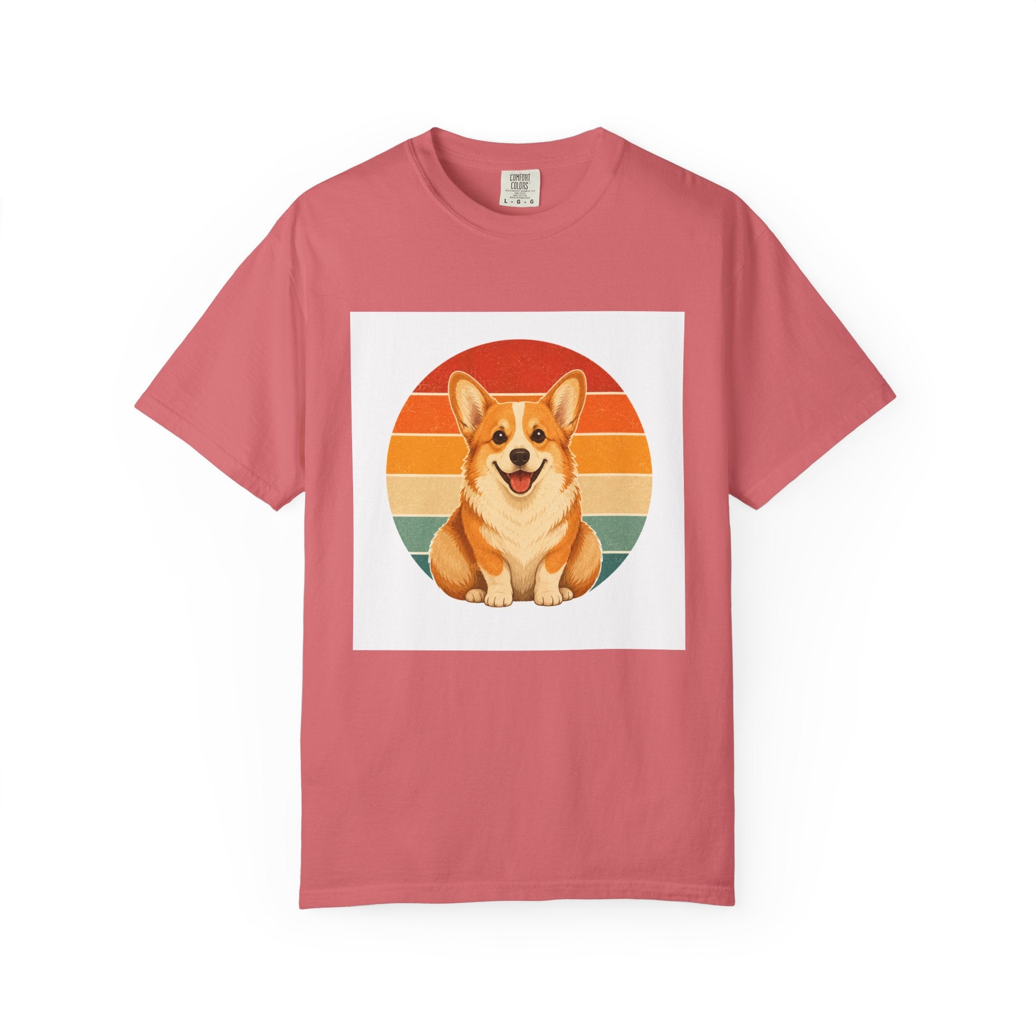PawJoy Corgi Retro Sunset Tee