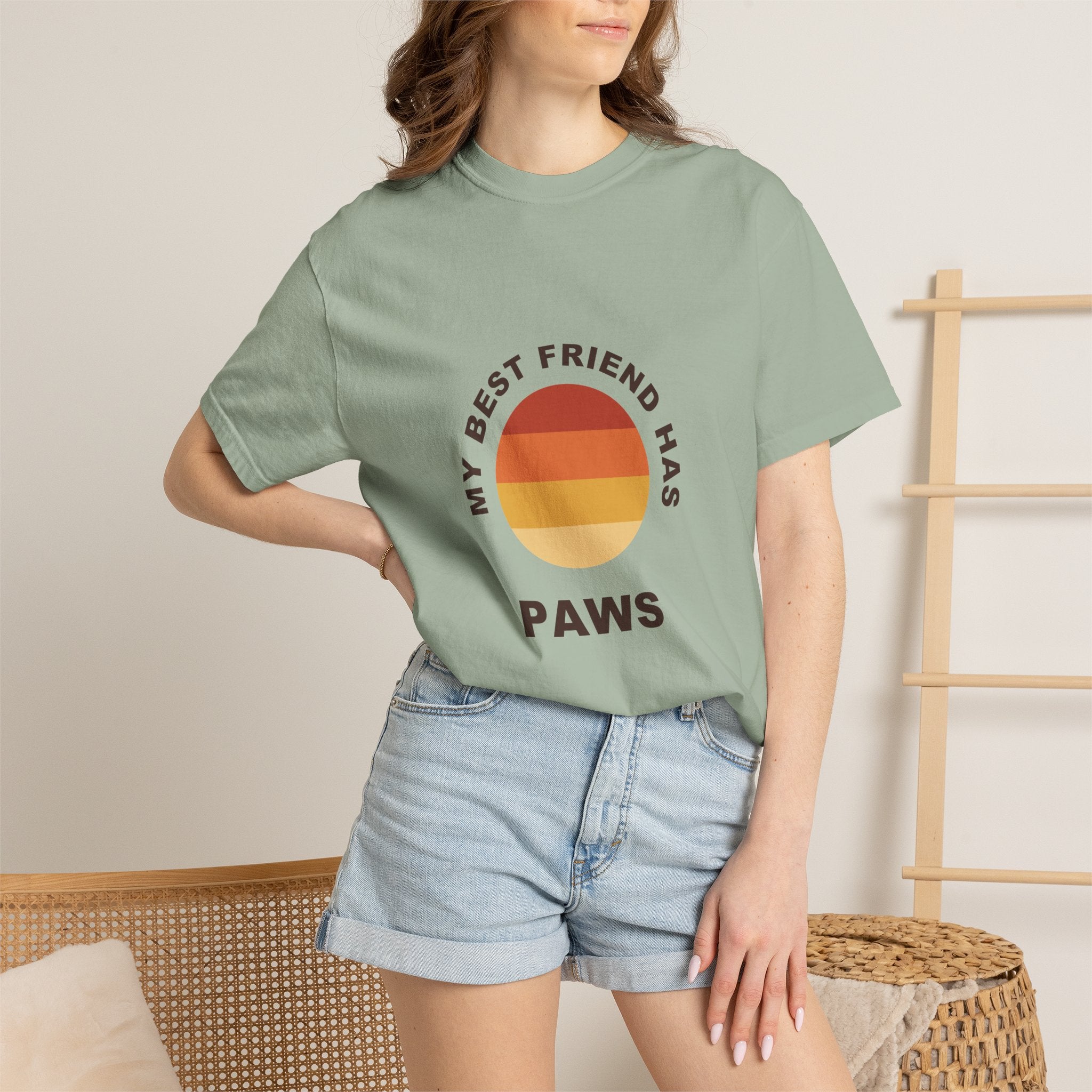PawJoy Best Friend Paws Retro Tee