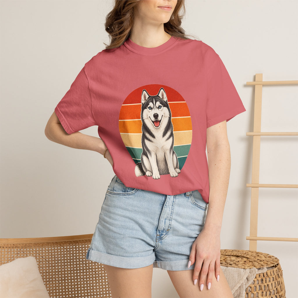 PawJoy Husky Retro Sunset Tee