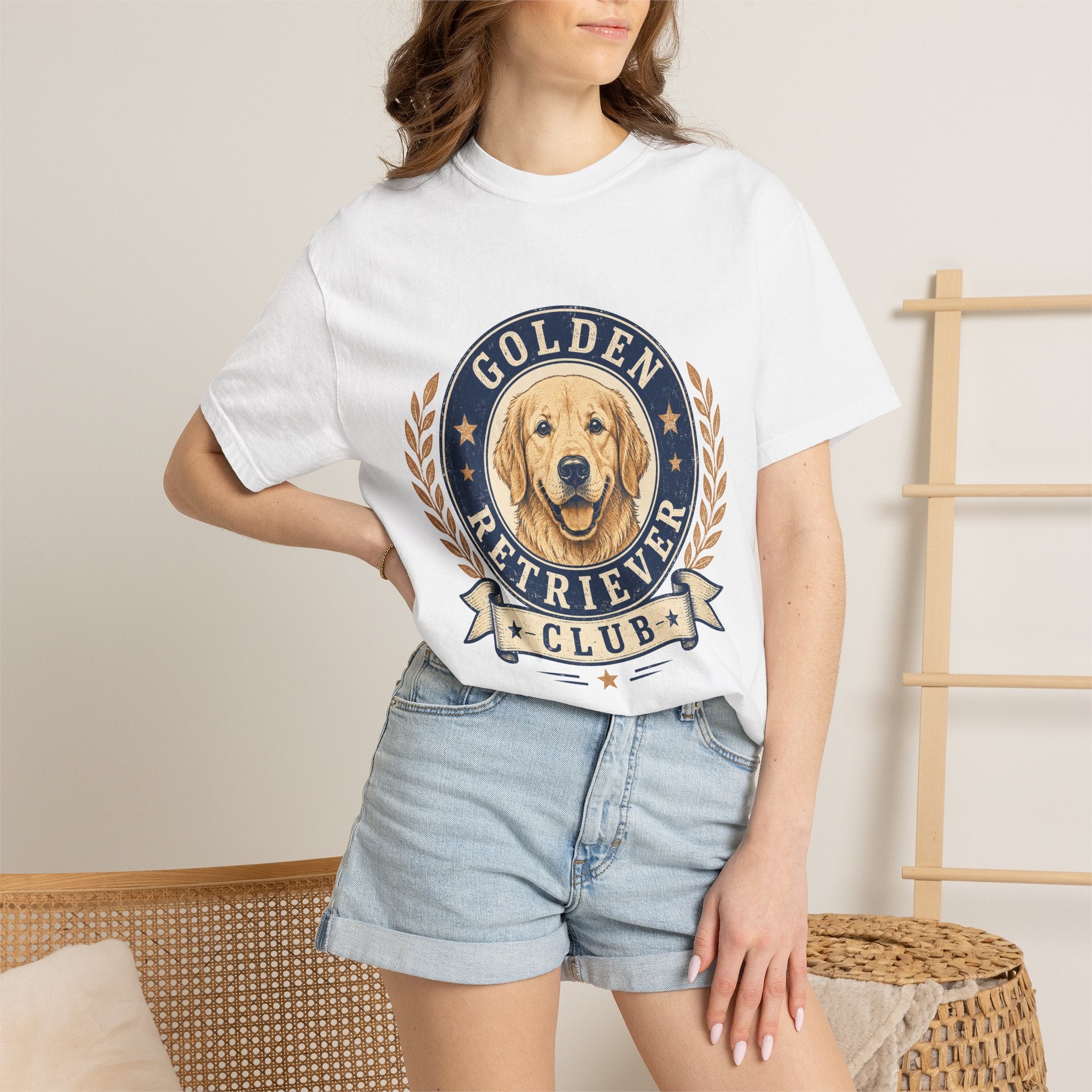PawJoy Golden Retriever Club Vintage Tee
